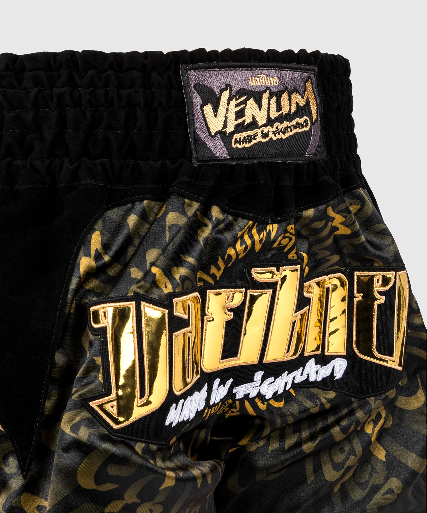 Short de Muay Thai Venum Attack - Noir/Or - Image 5