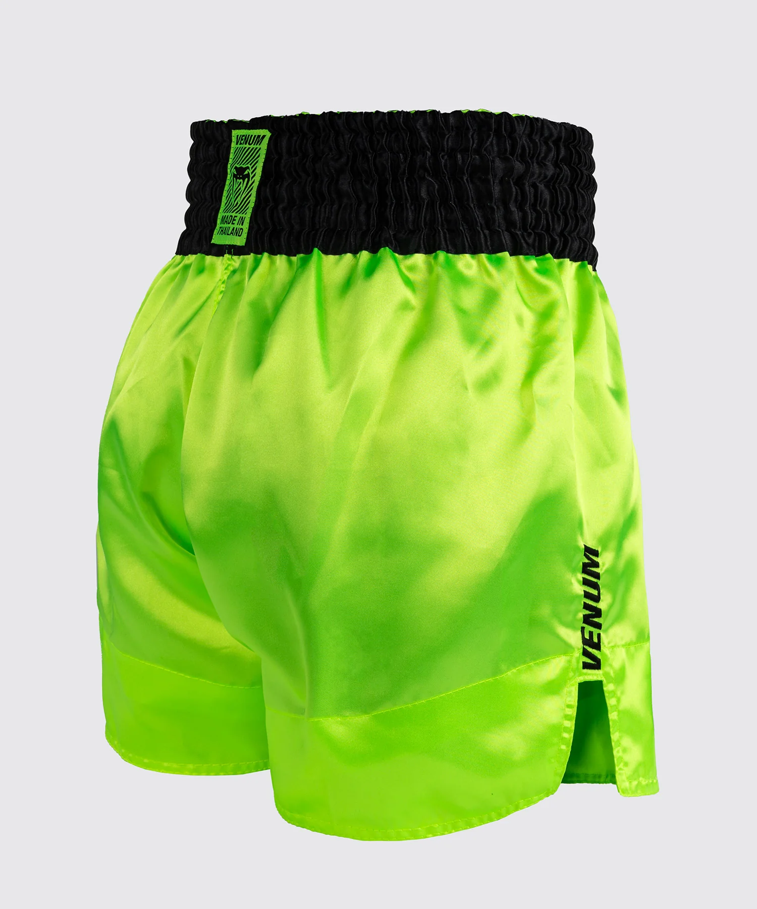 Short de Muay Thai Venum Classic Evo - Jaune Néon/Noir - Image 3