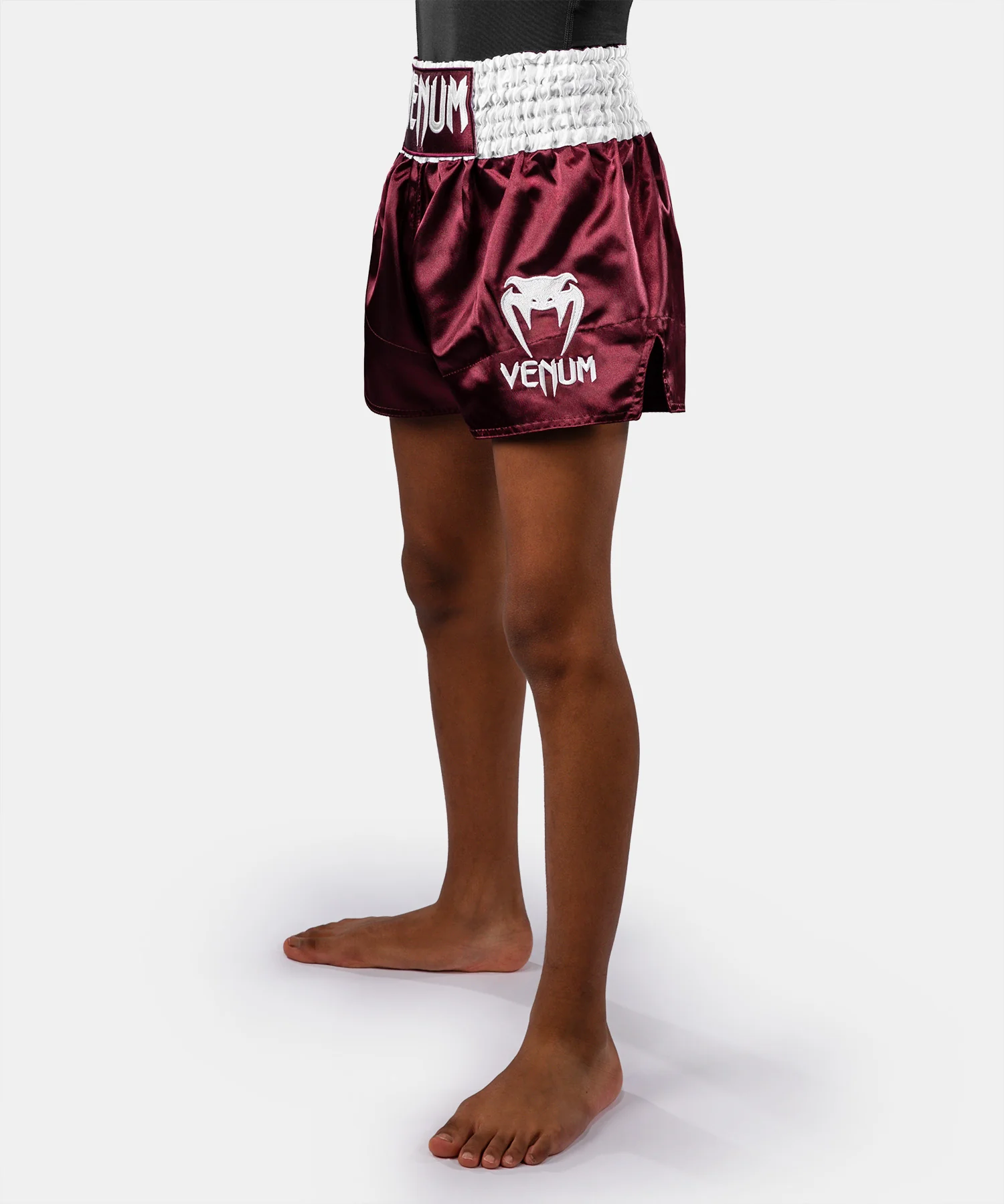 Short de Muay Thaï Venum Classic pour Enfant – Bordeaux - Image 2