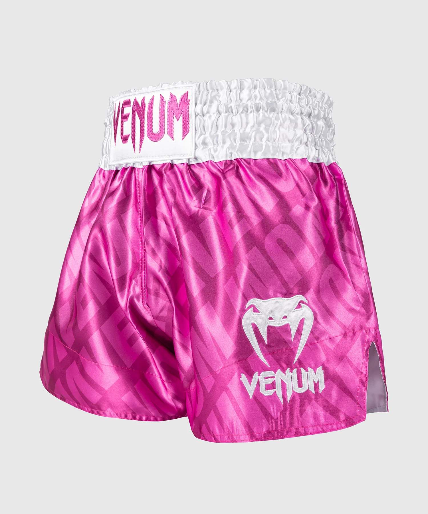 Short de Muay Thai Venum Contender XT - Rose Bonbon/Blanc - Image 2