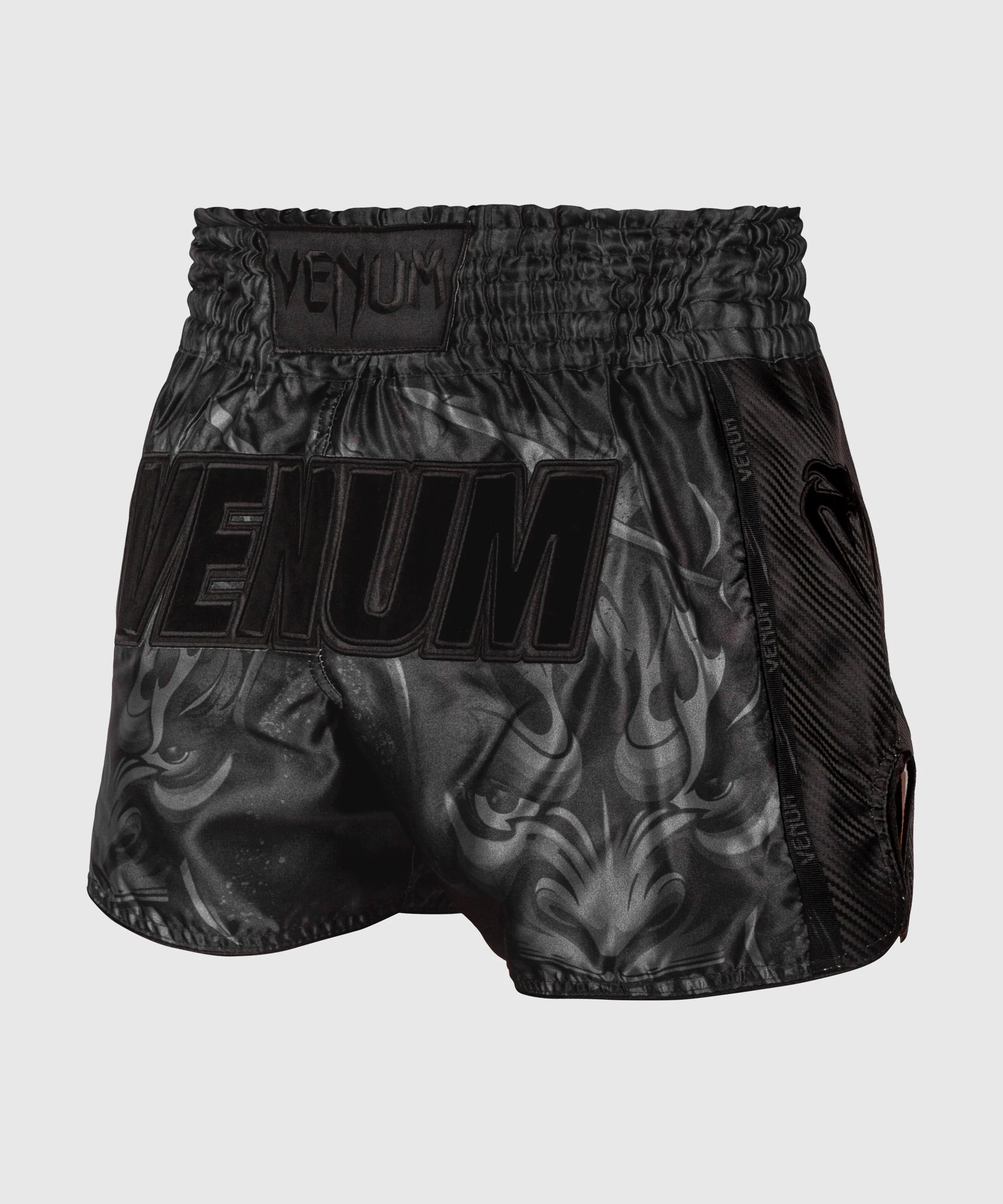 Short de Muay Thai Venum Devil - Noir/Noir - Image 3