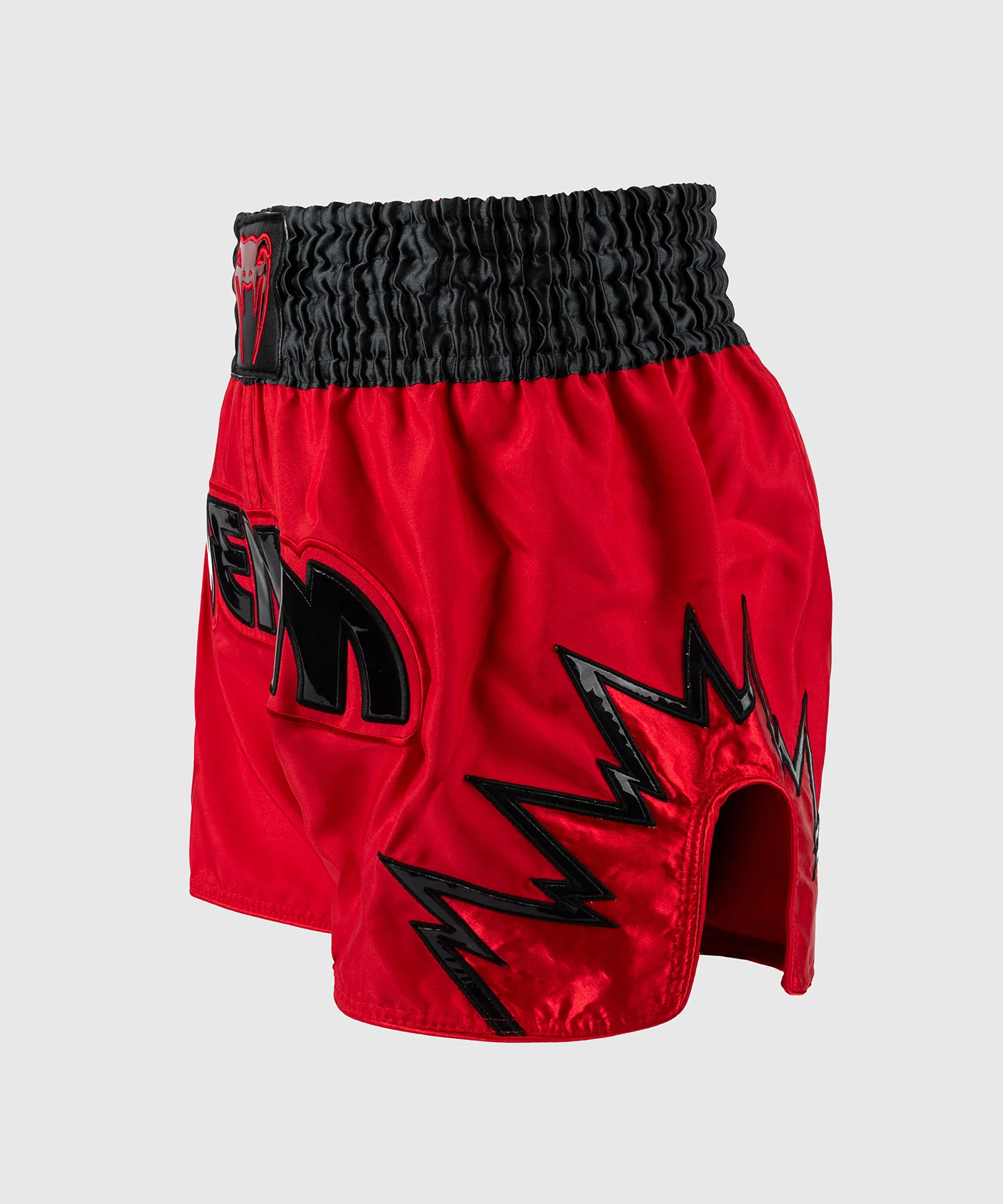 Short de Muay Thai Venum Inferno - Rouge/Gris Charbon/Noir - Image 4