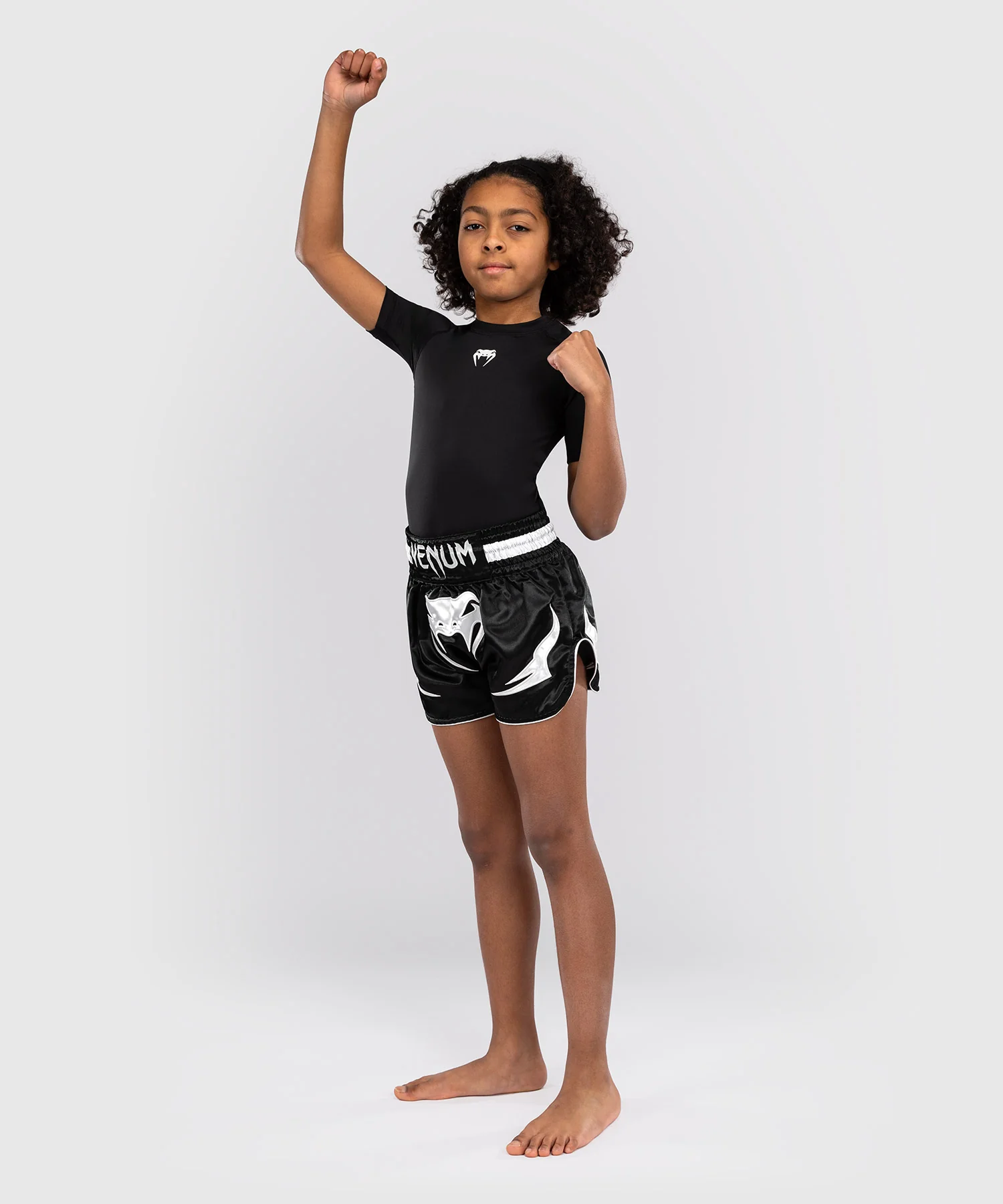 Short de Muay Thaï Venum Inferno pour Enfants - Noir - Image 5