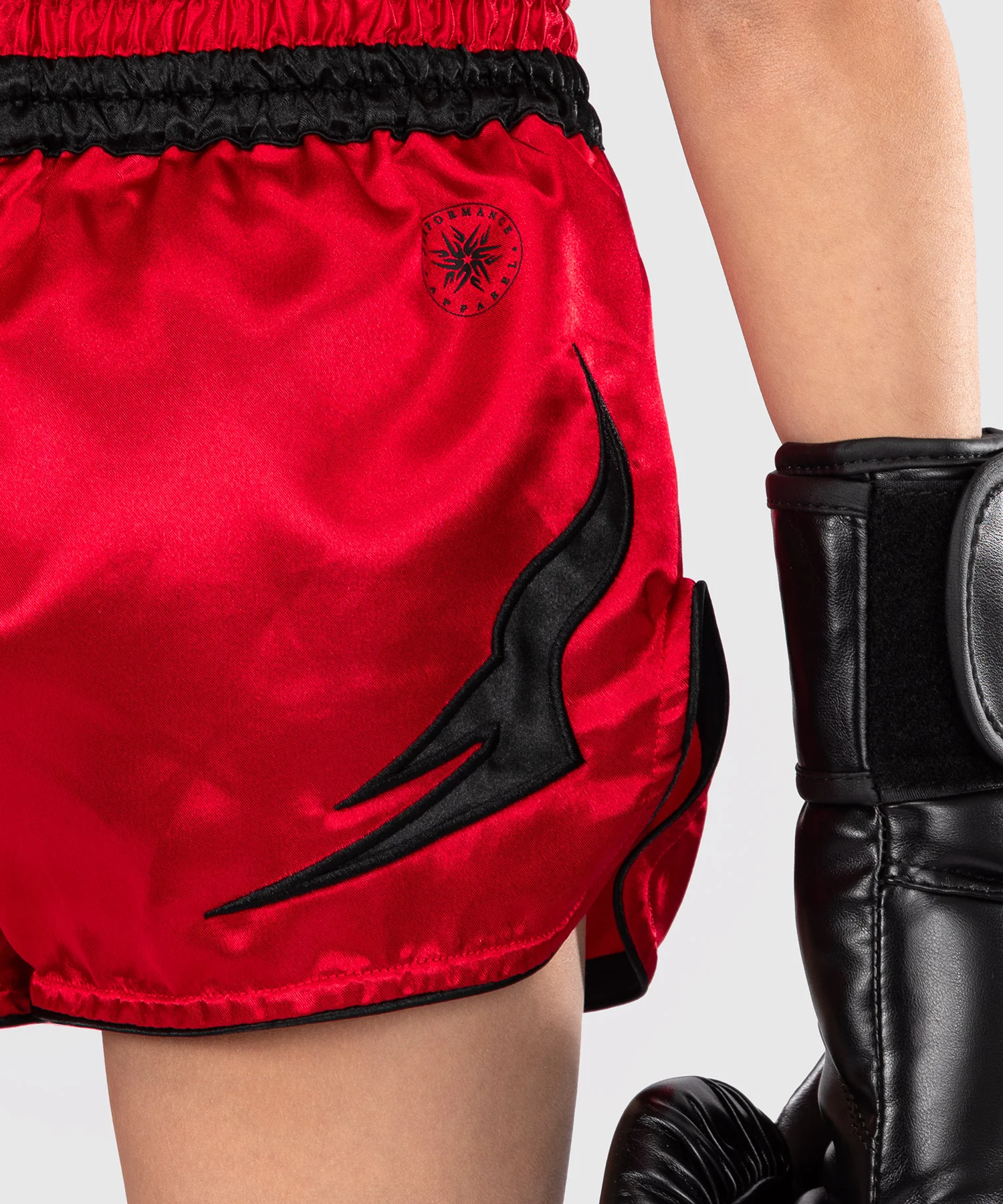Short de Muay Thaï Venum Inferno pour Enfants - Rouge Cerise - Image 6