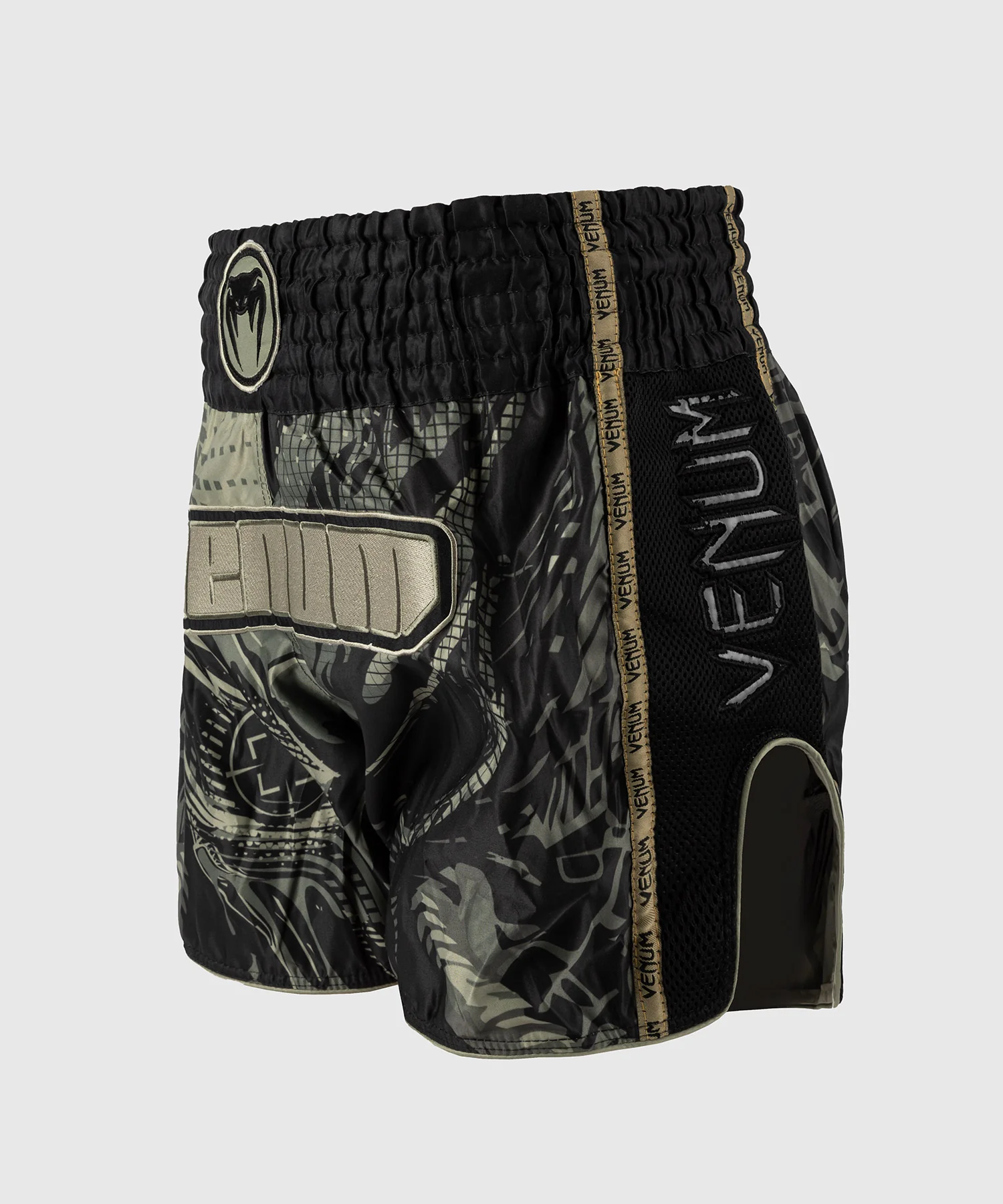Short de Muay Thai Venum Invader - Noir/Sable - Image 4