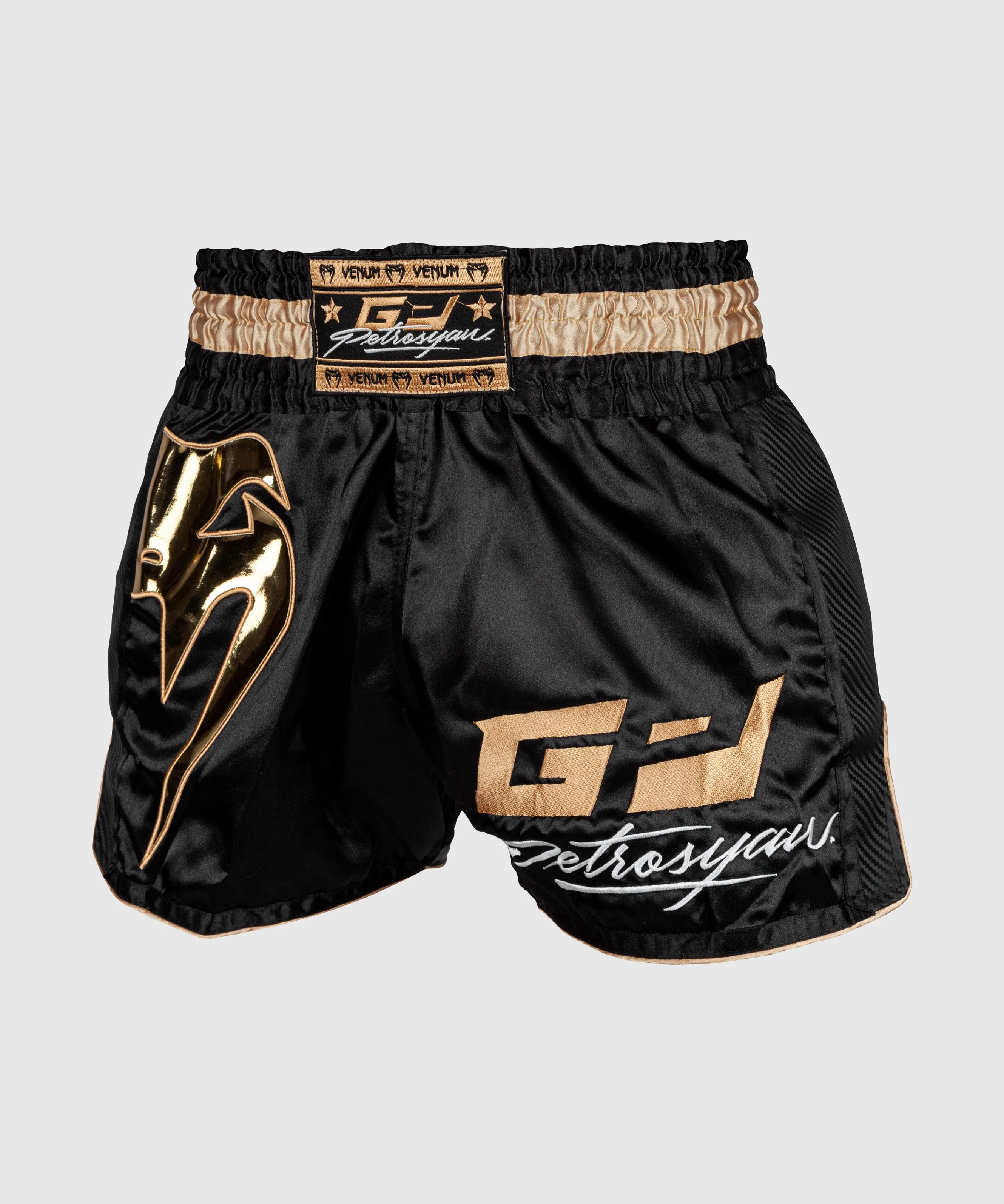 Short de Muay Thaï Venum Petrosyan - Noir/Doré - Image 3