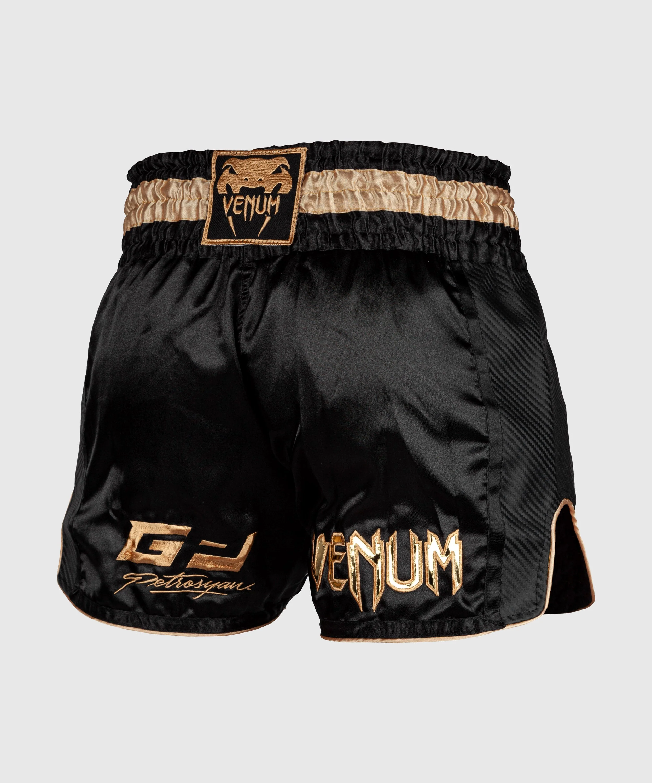 Short de Muay Thaï Venum Petrosyan - Noir/Doré - Image 4