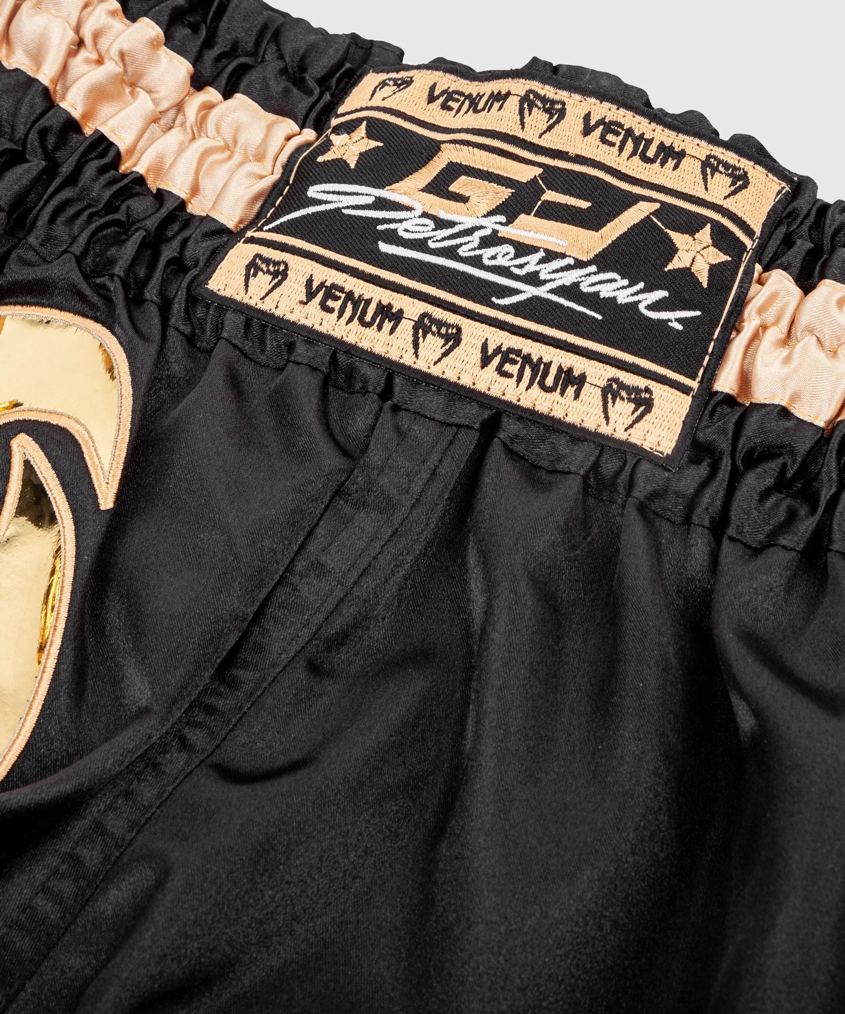 Short de Muay Thaï Venum Petrosyan - Noir/Doré - Image 5