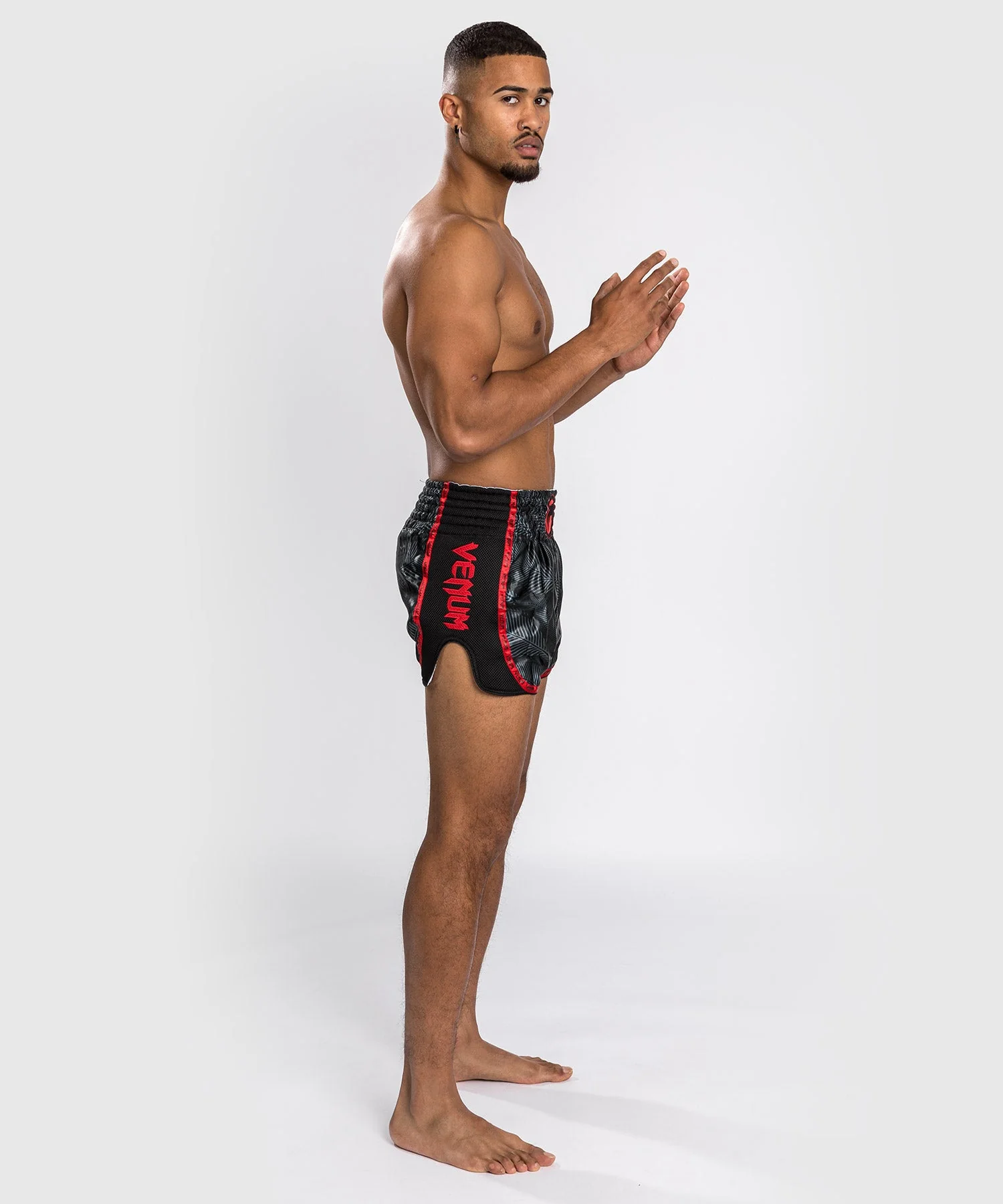 Short de Muay Thai Venum Phantom - Noir/Rouge - Image 8
