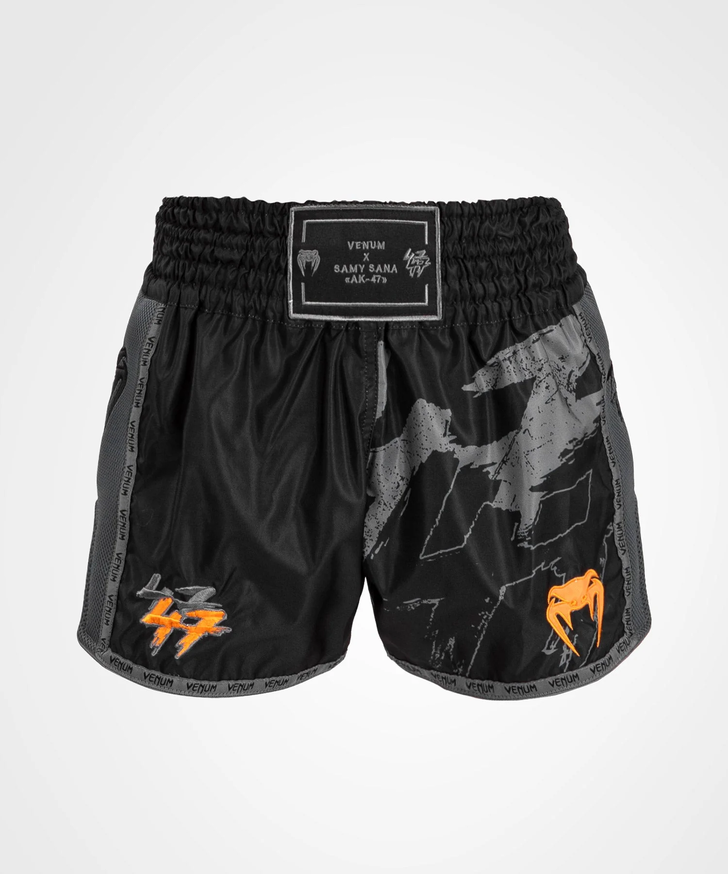 Short de Muay Thai Venum S47 - Noir/Orange