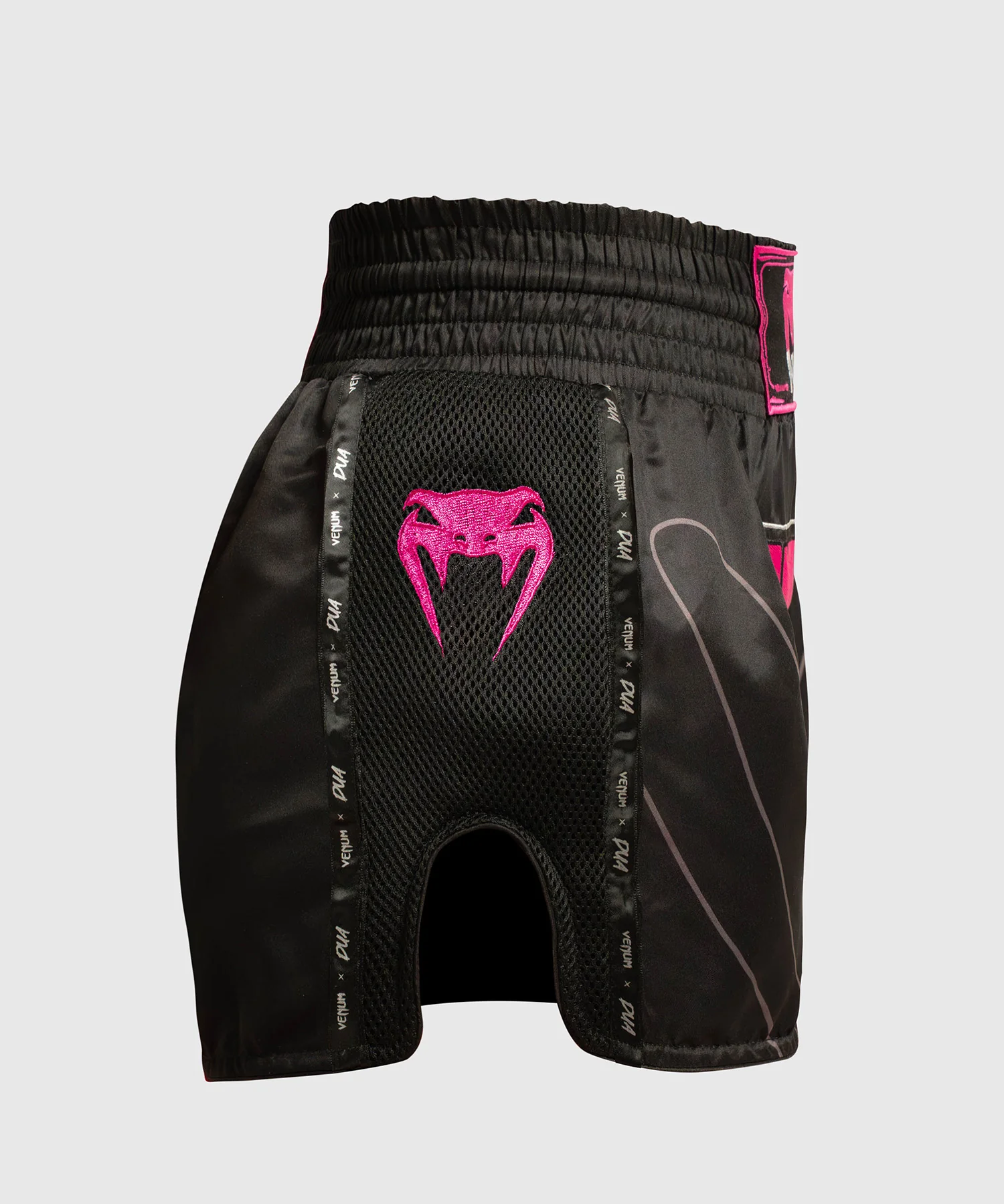 Short de Muay Thai Venum x Dua - Noir/Rose fuchsia - Image 2