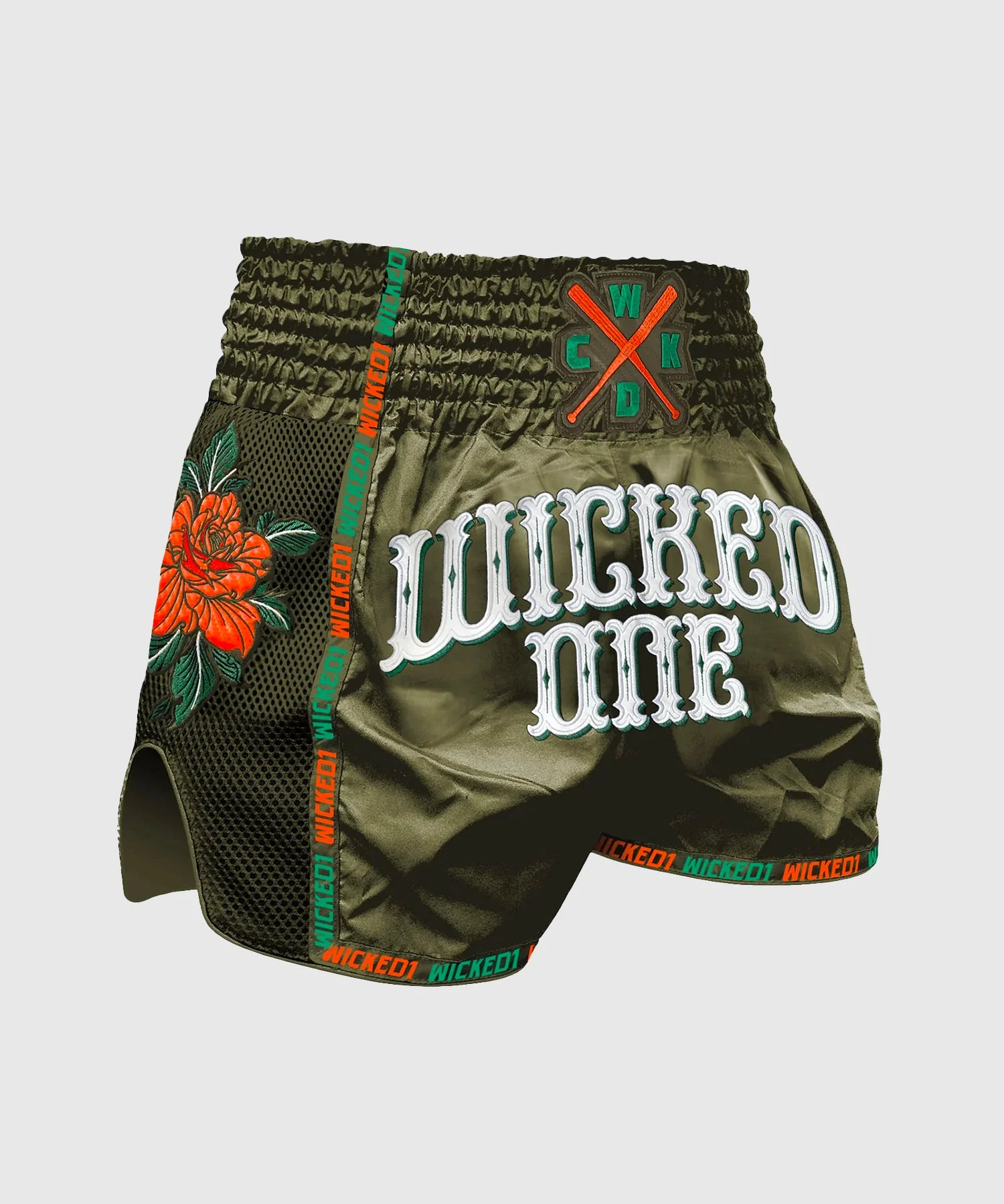 Short De Muay Thai Wicked One Bandido - Kaki