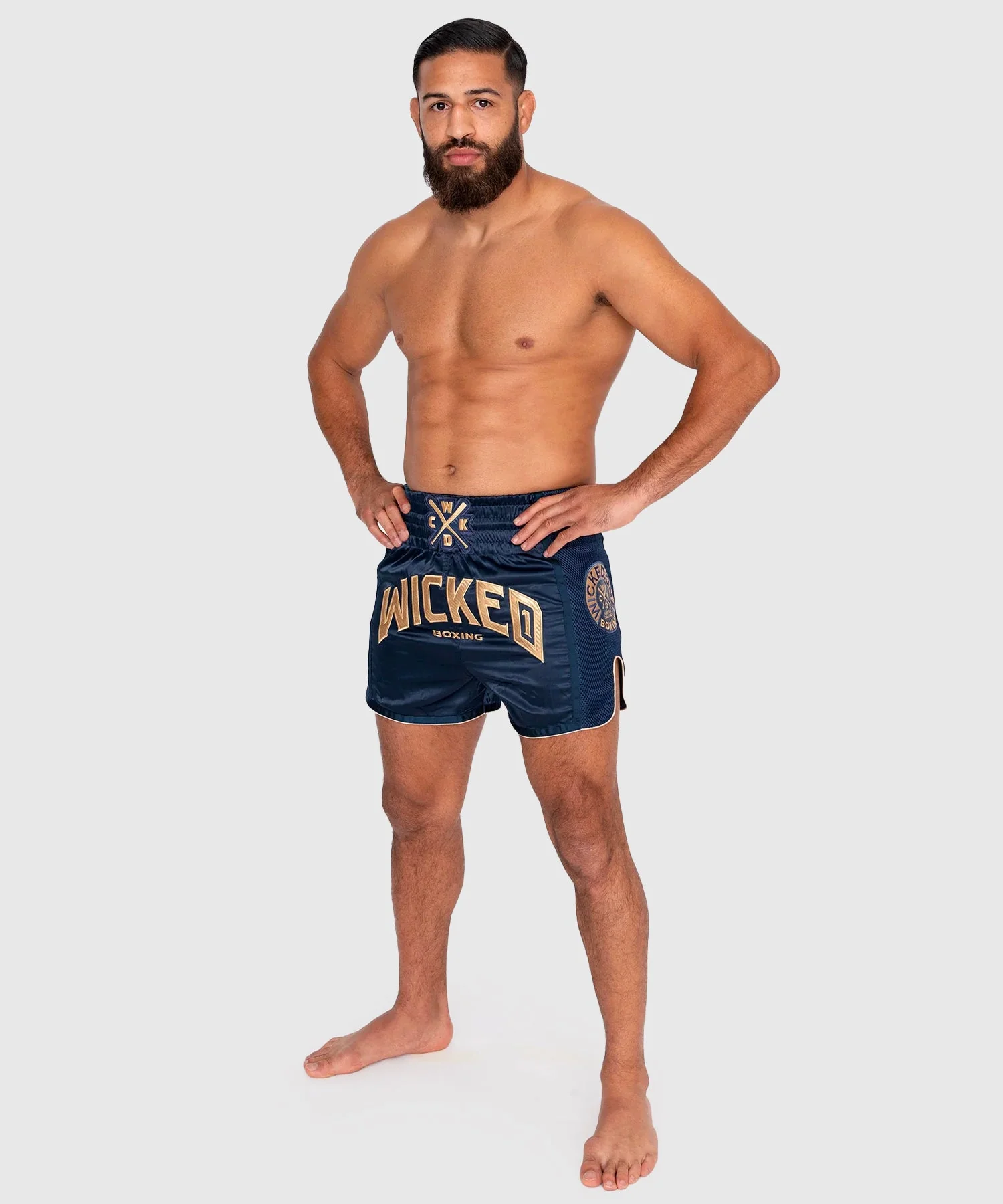 Short De Muay Thai Wicked One Block - Bleu Marine - Image 2