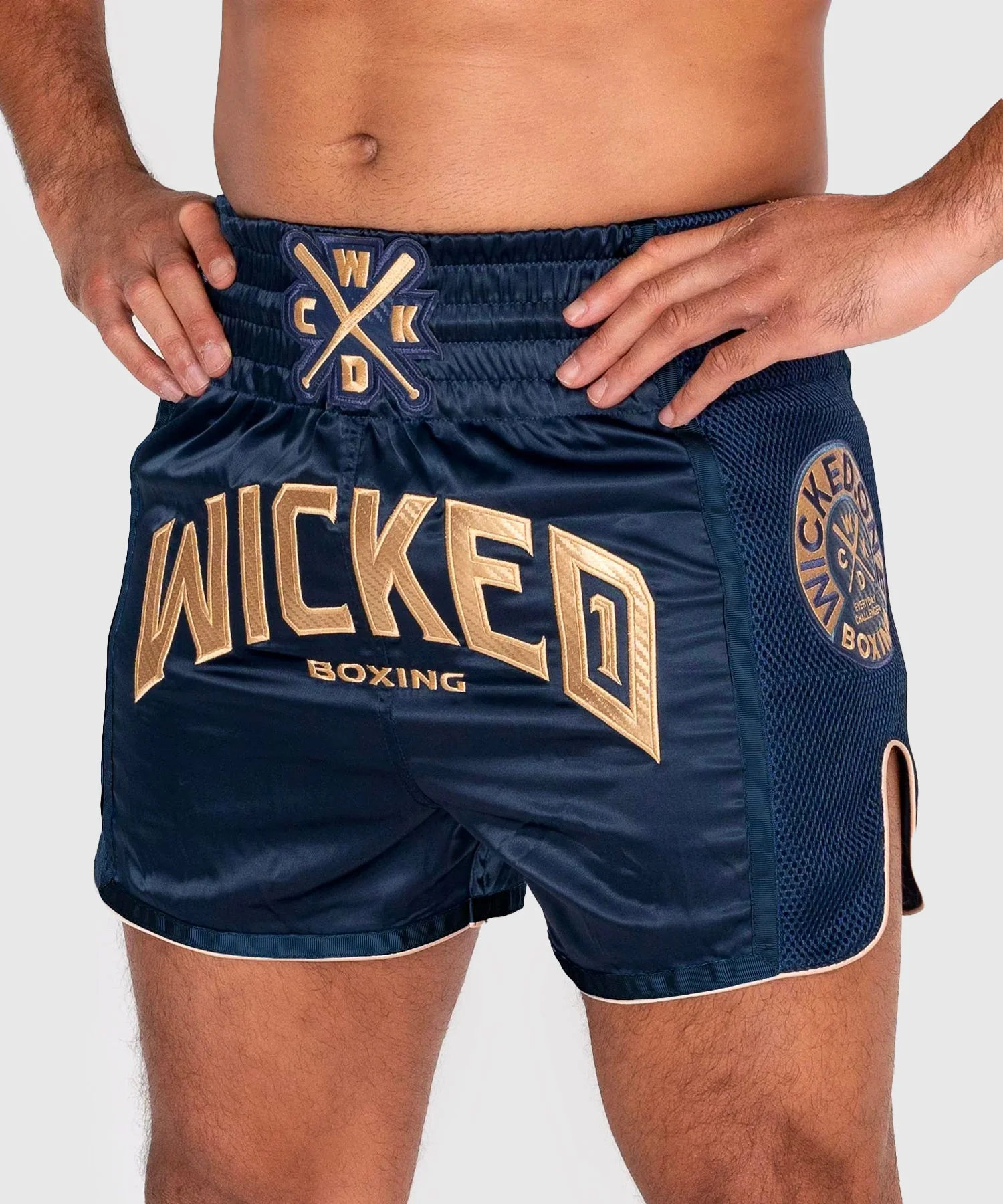 Short De Muay Thai Wicked One Block - Bleu Marine - Image 3