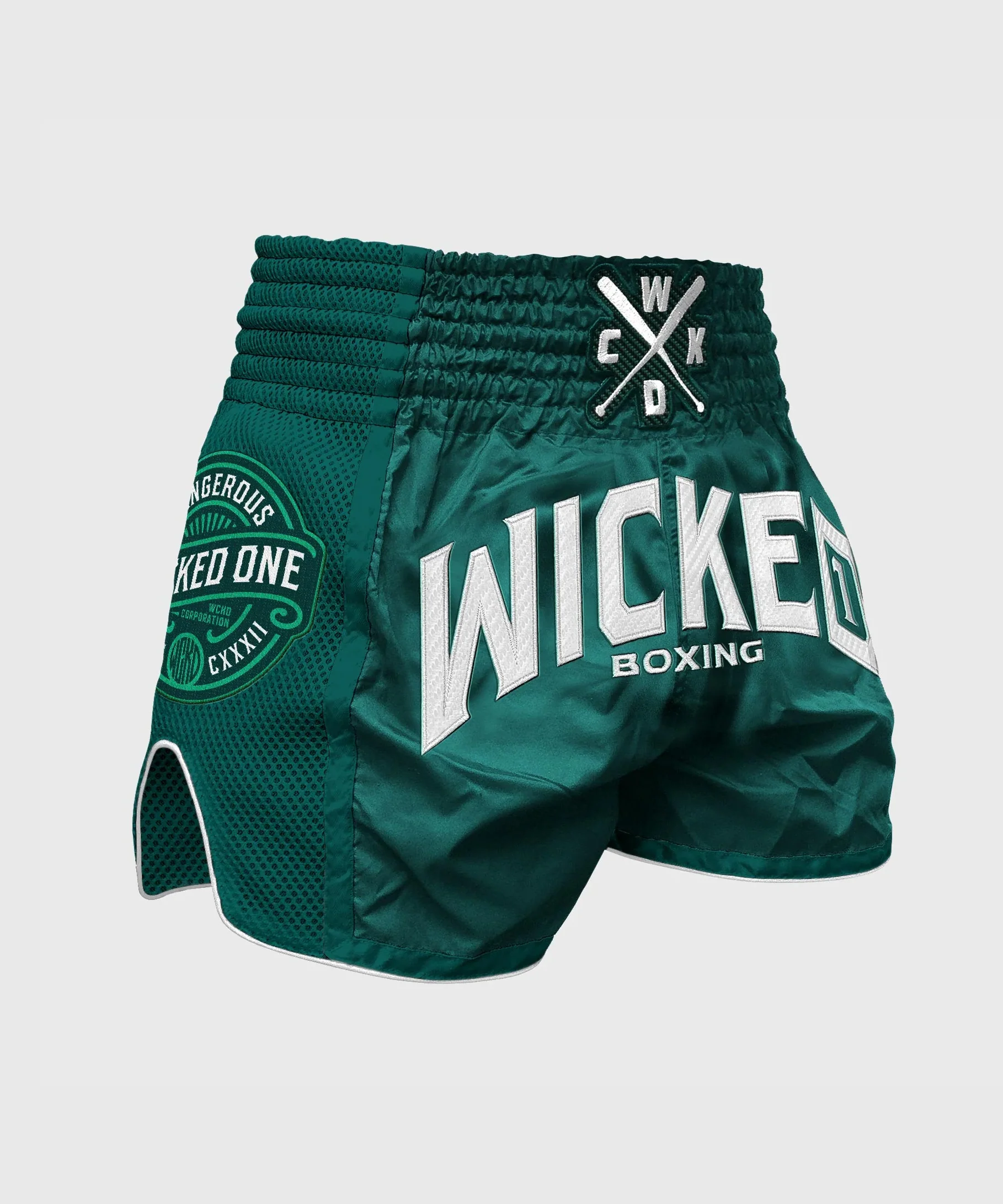Short De Muay Thai Wicked One Block - Vert