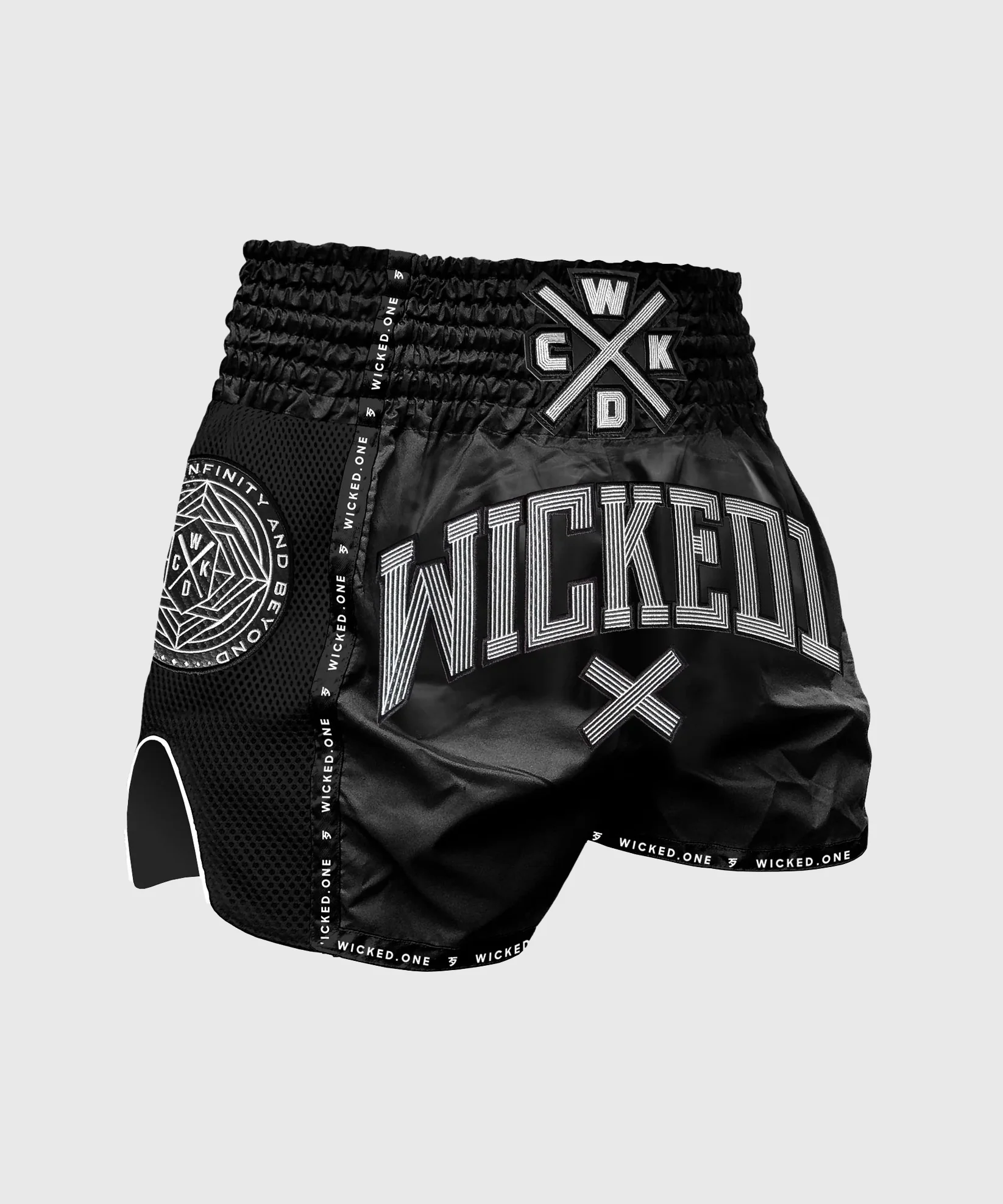 Short De Muay Thai Wicked One Cross-Line - Noir