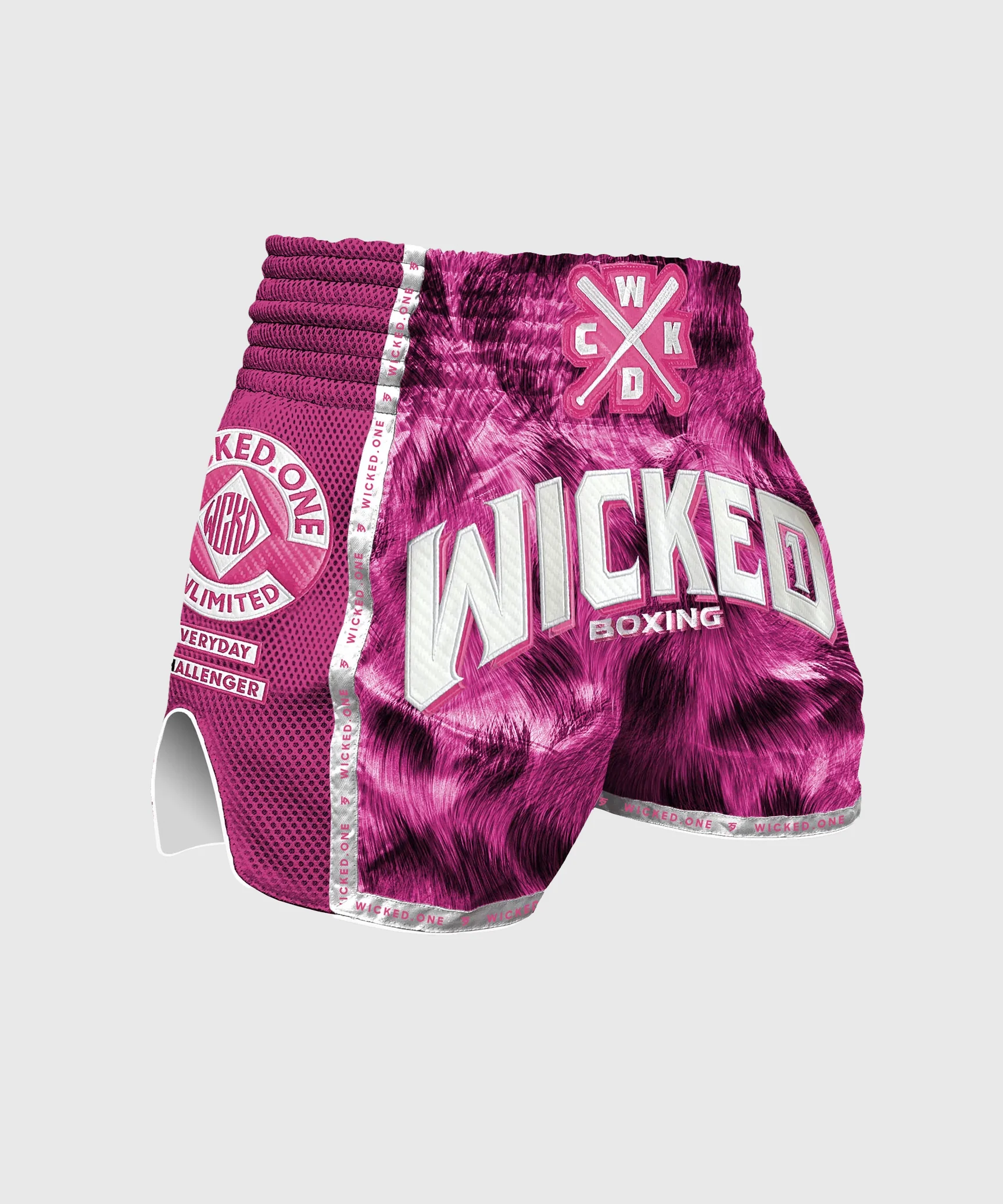 Short De Muay Thai Wicked One Hunter - Rose