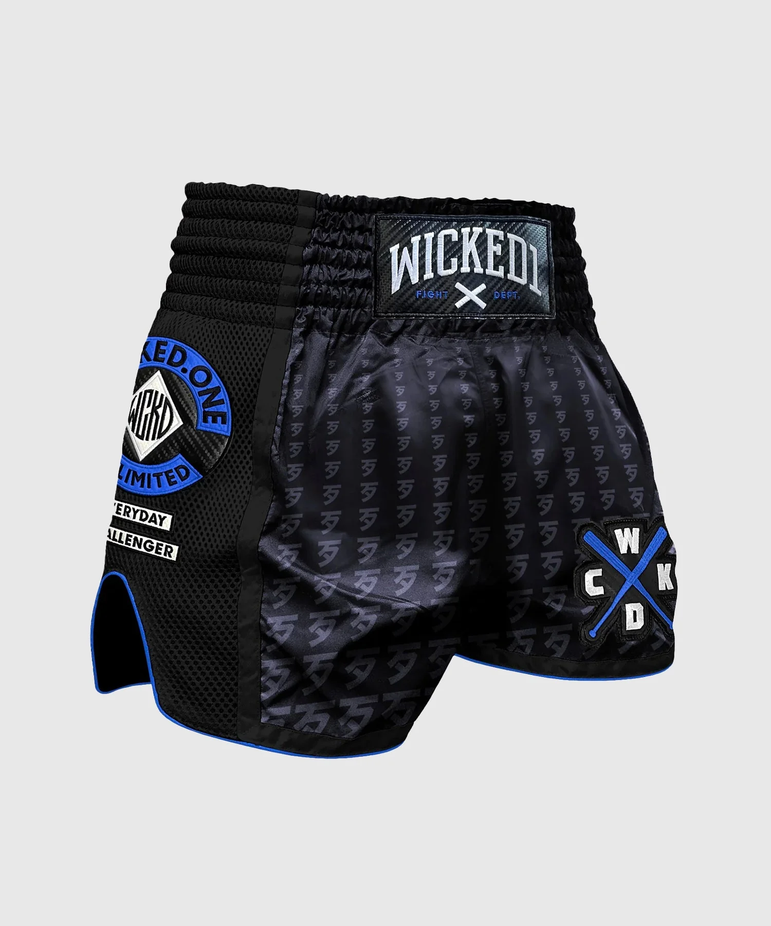 Short De Muay Thai Wicked One Infinit - Noir/Bleu