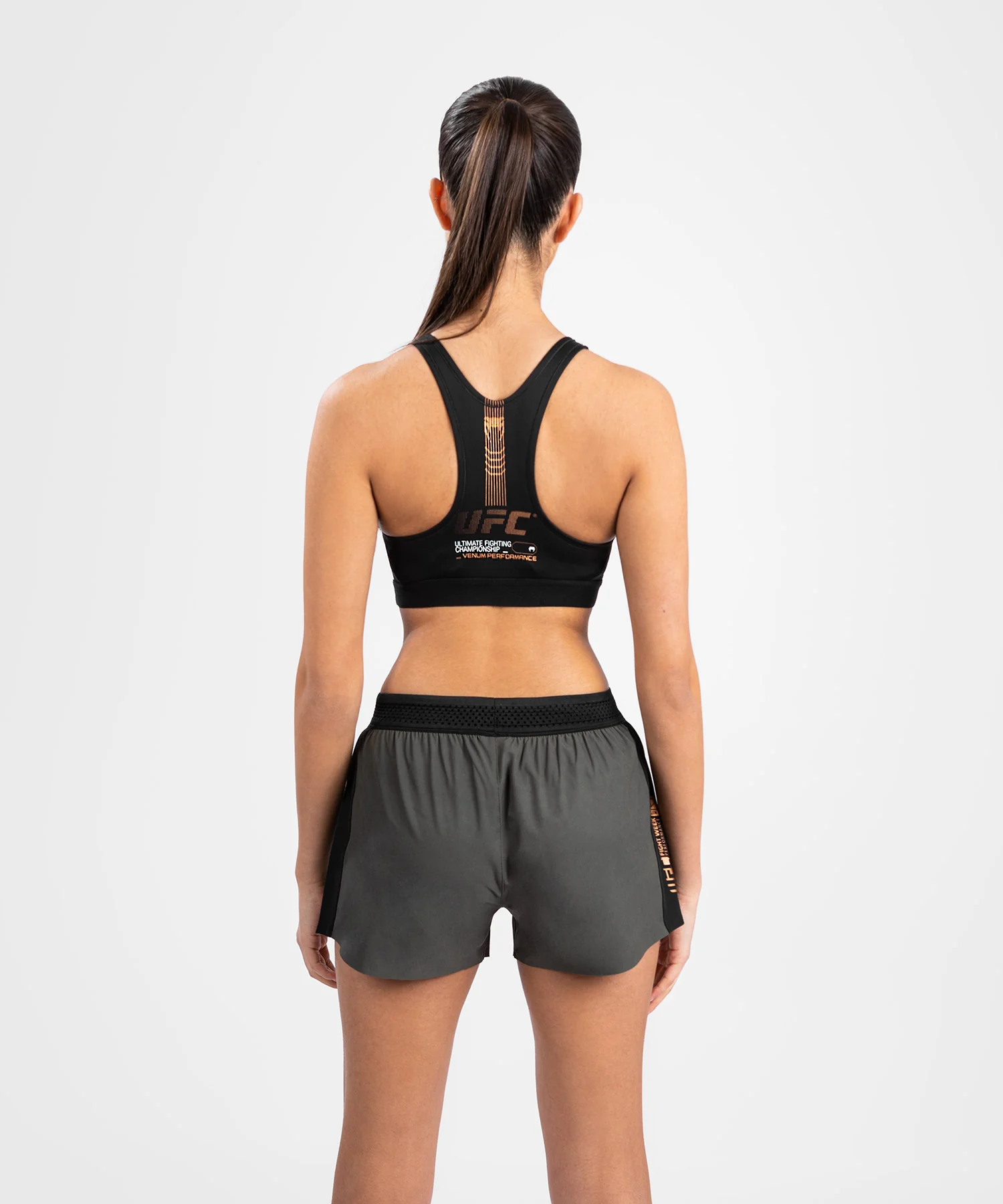 Short de performance pour Femmes UFC Adrenaline by Venum Fight Week - Khaki - Image 4