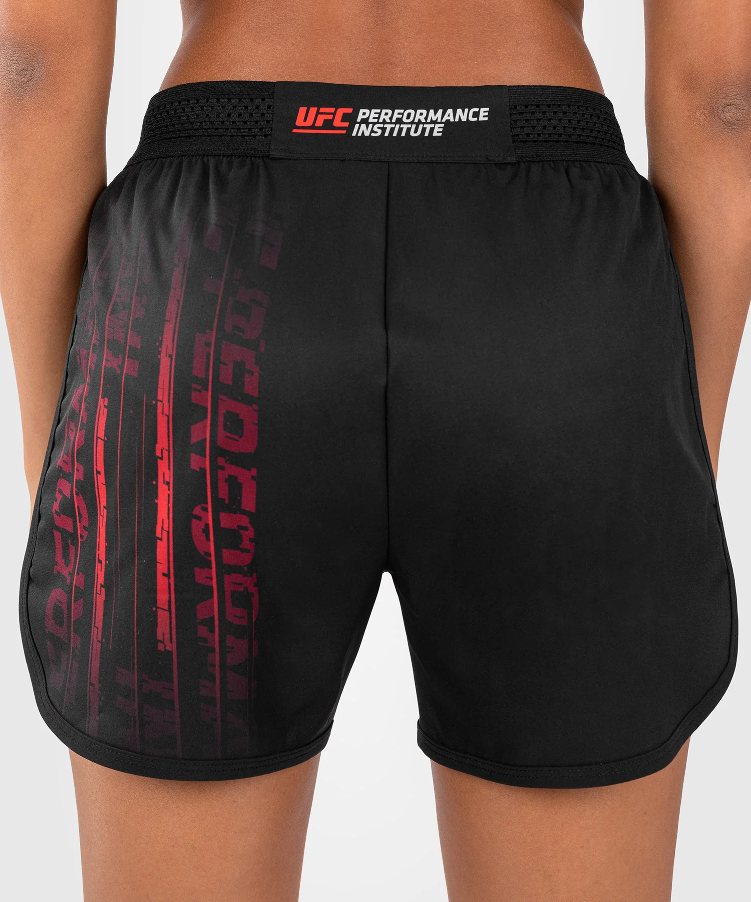 Short de Performance pour Femmes UFC Venum Performance Institute 2.0 - Noir/Rouge - Image 7