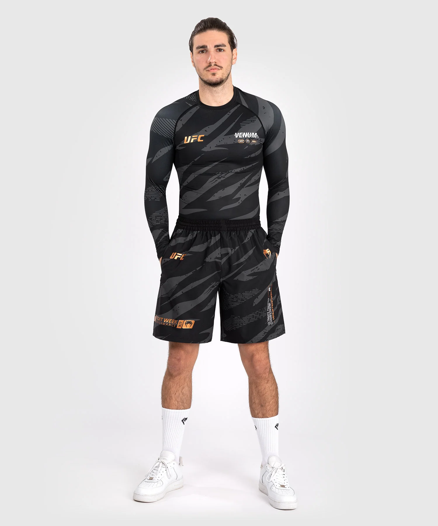 Short de Performance pour Hommes UFC Adrenaline by Venum Fight Week - Urban Camo - Image 7