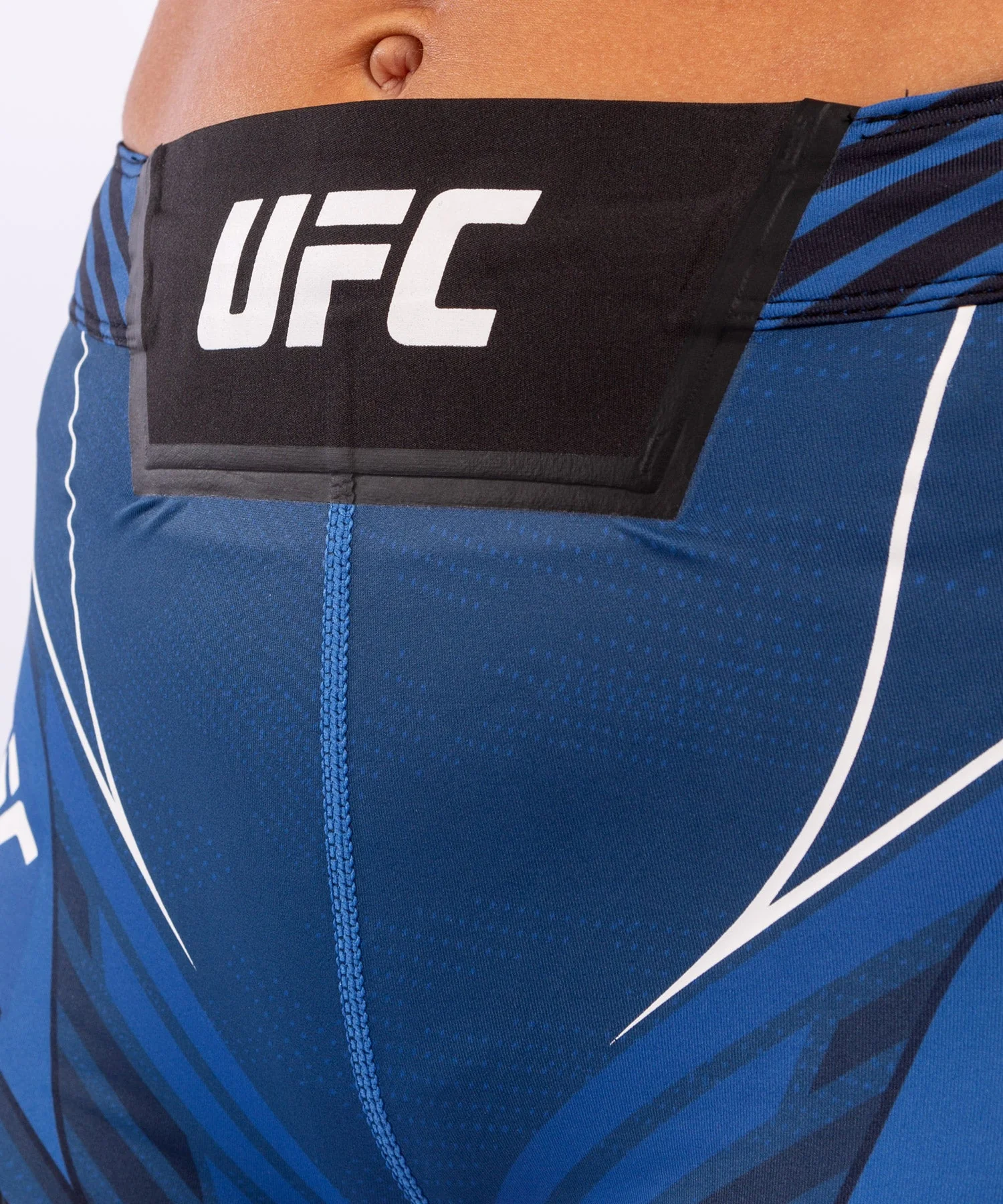 Short de compression pour Femmes UFC Venum Authentic Fight Night - Coupe Courte - Bleu - Image 5