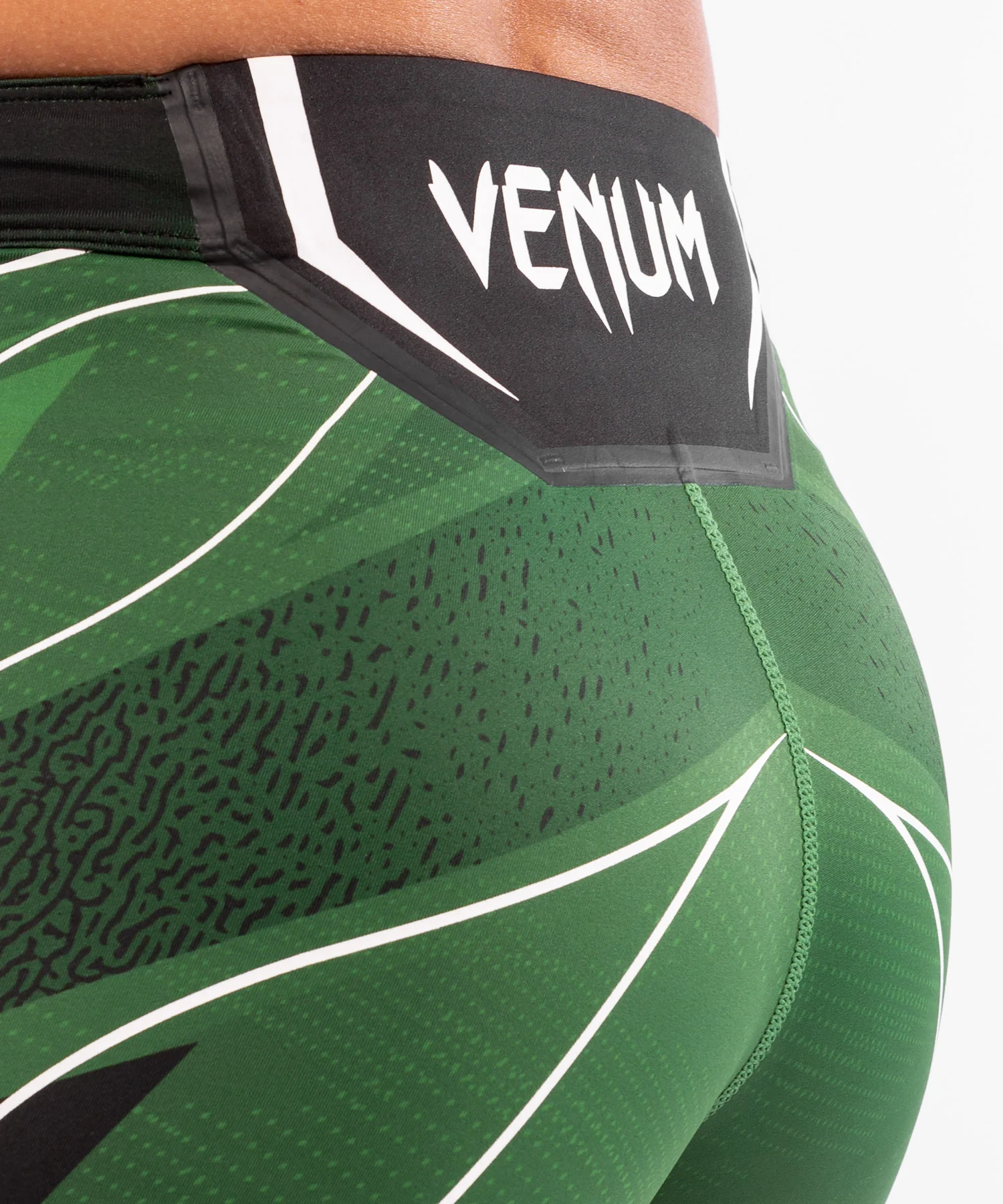 Short de compression pour Femmes UFC Venum Authentic Fight Night - Coupe Courte - Vert - Image 6