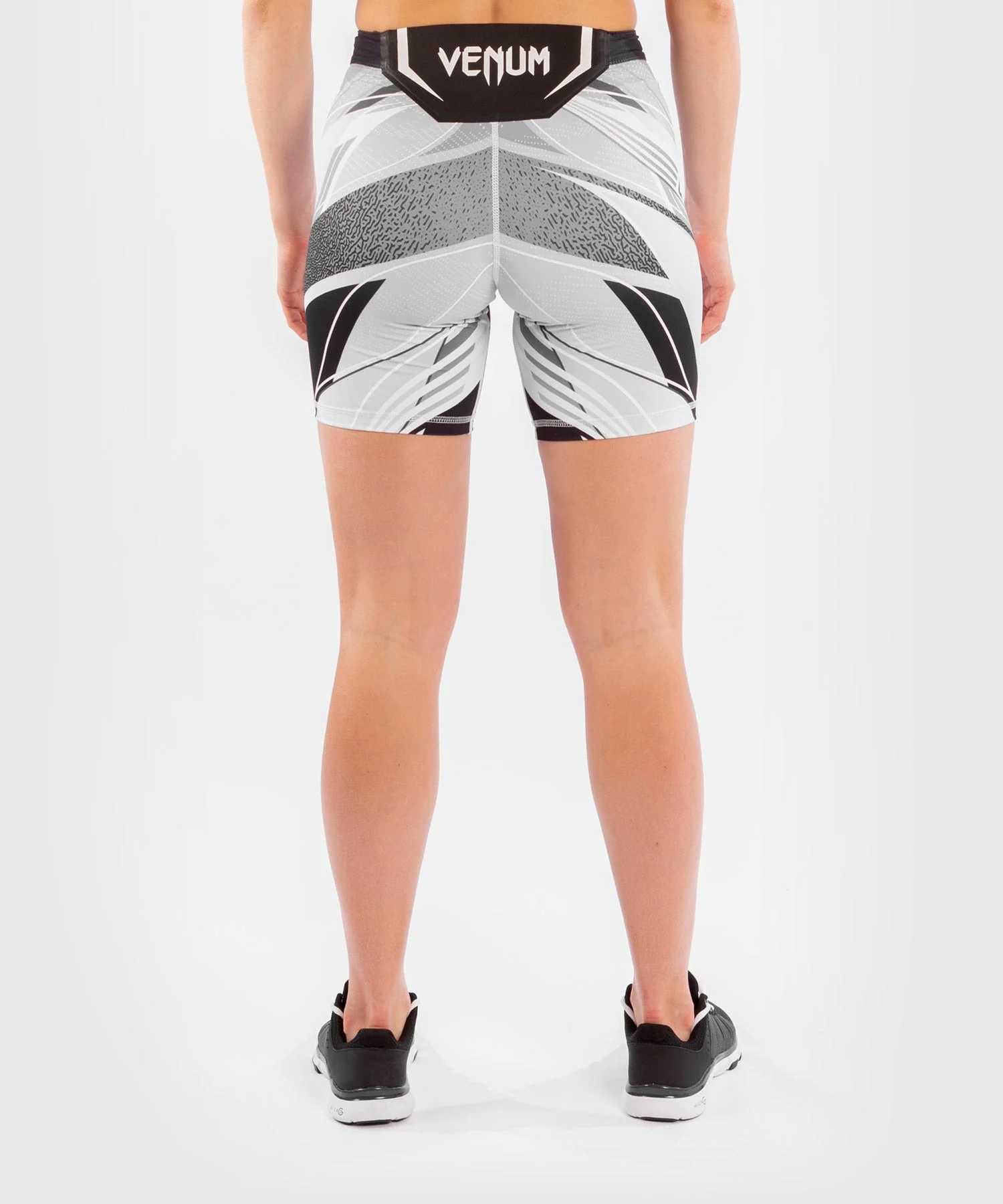 Short de compression pour Femmes UFC Venum Authentic Fight Night - Coupe Longue - Blanc - Image 2