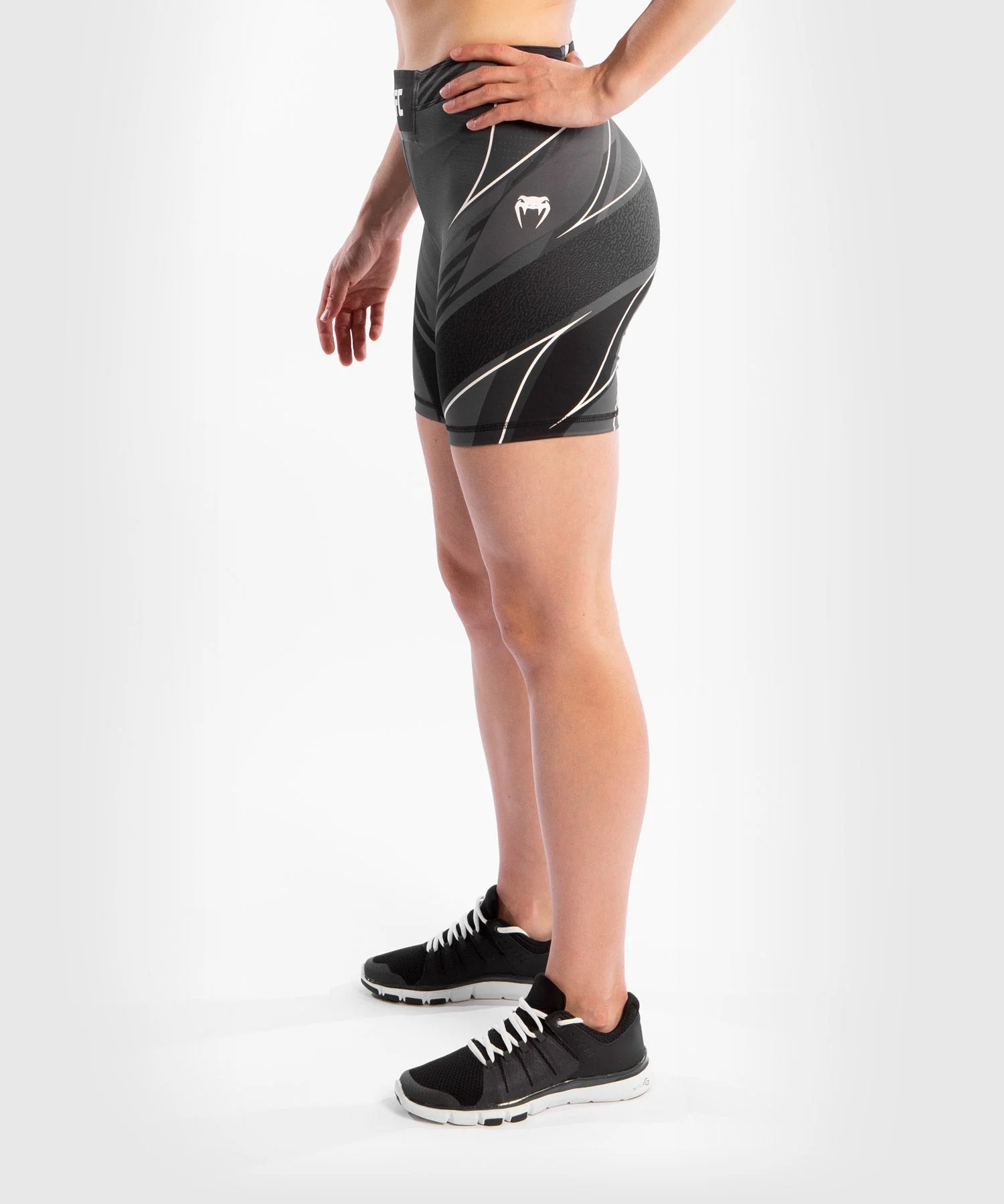 Short de compression pour Femmes UFC Venum Authentic Fight Night - Coupe Longue - Noir - Image 4