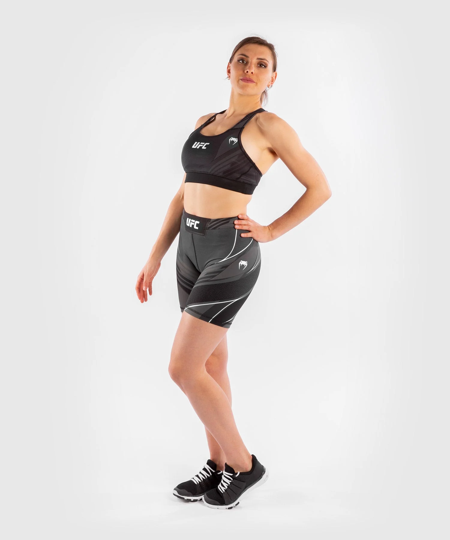 Short de compression pour Femmes UFC Venum Authentic Fight Night - Coupe Longue - Noir - Image 7
