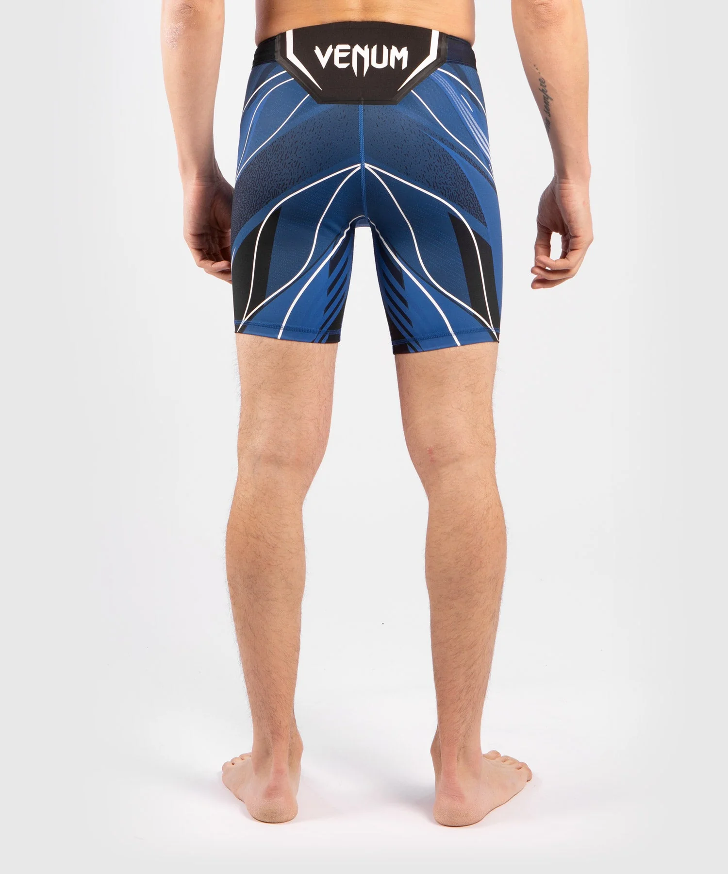 Short de compression pour Hommes UFC Venum Authentic Fight Night - Coupe Courte - Bleu - Image 2