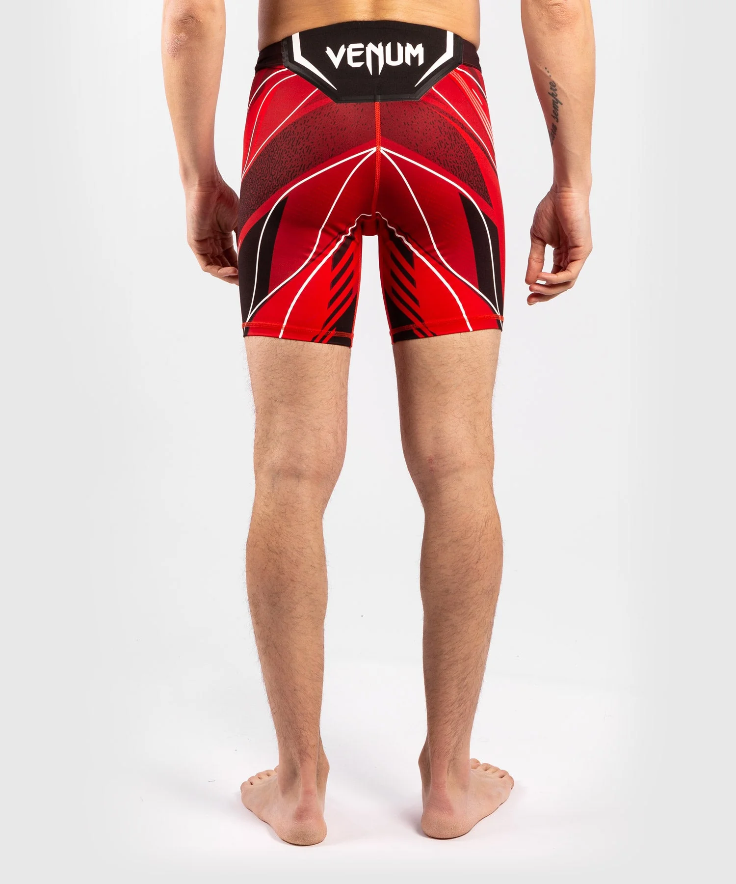 Short de compression pour Hommes UFC Venum Authentic Fight Night - Coupe Courte - Rouge - Image 2