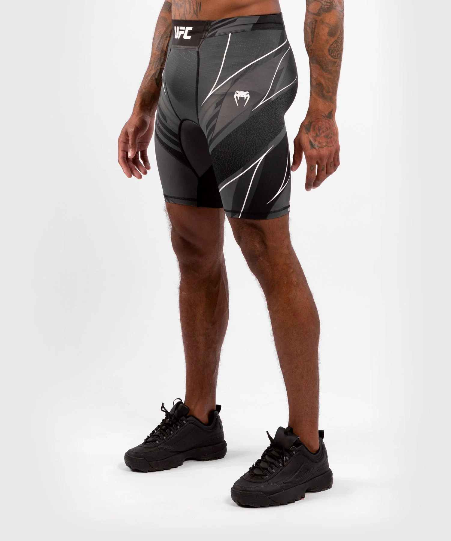 Short de compression pour Hommes UFC Venum Authentic Fight Night - Coupe Longue - Noir - Image 3