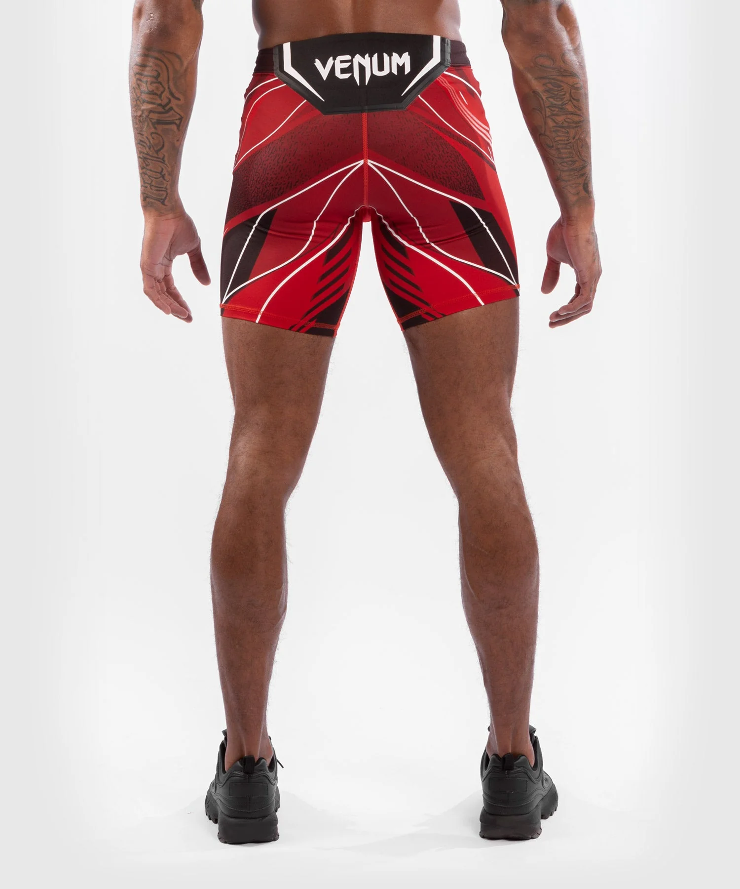 Short de compression pour Hommes UFC Venum Authentic Fight Night - Coupe Longue - Rouge - Image 2