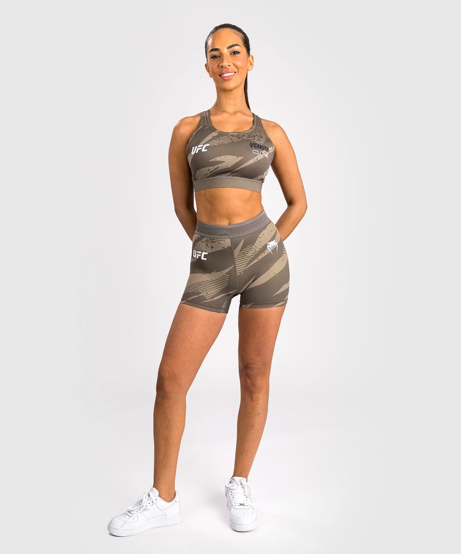 Short de compression pour Femmes UFC Adrenaline by Venum Fight Week - desert Camo - Image 8