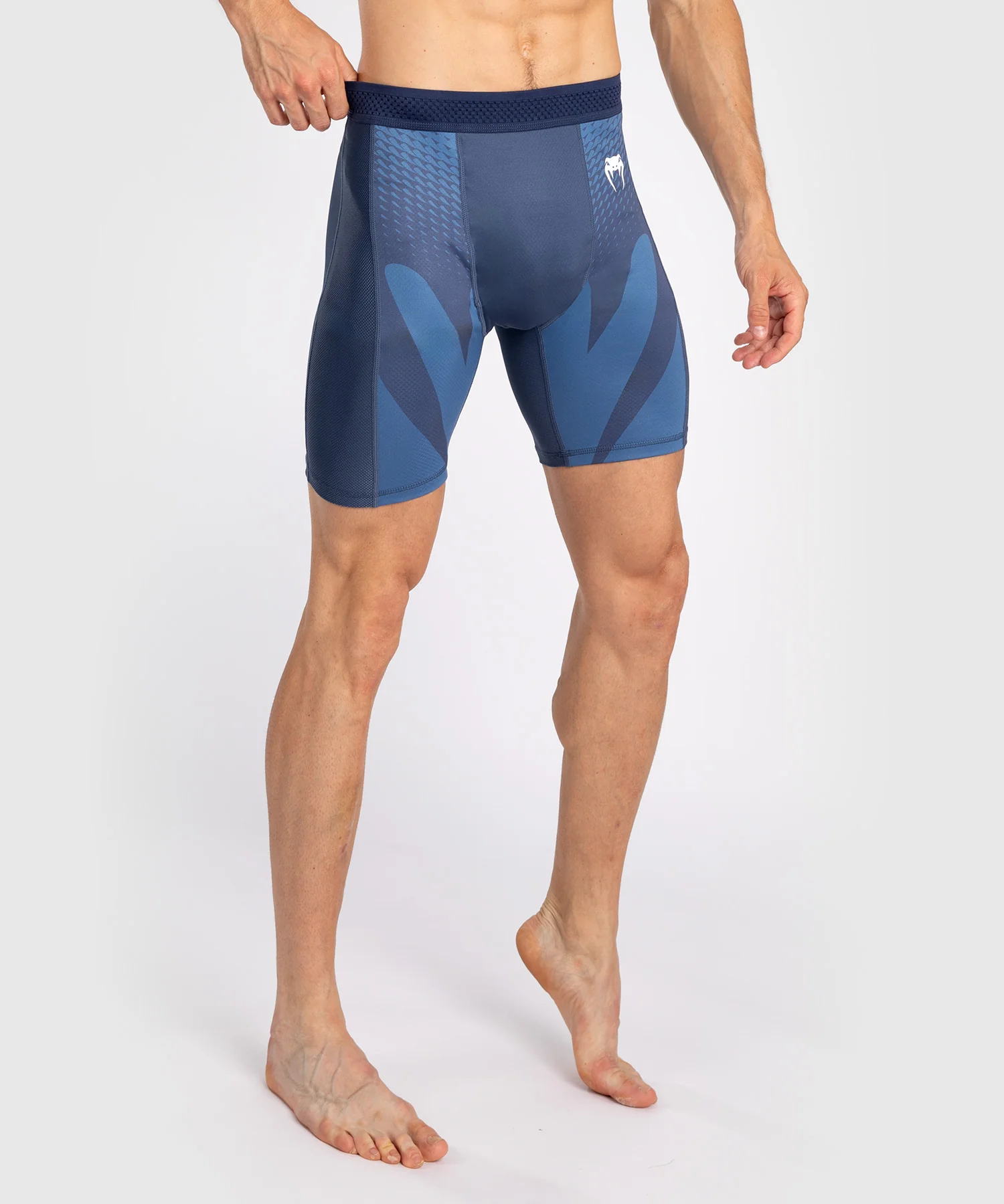 Short de compression pour Hommes Venum Attack - Bleu Marine - Image 2