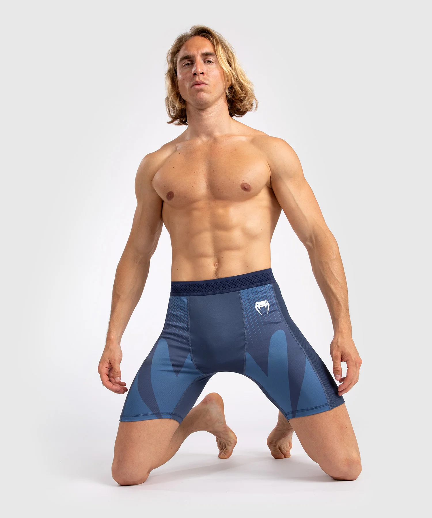 Short de compression pour Hommes Venum Attack - Bleu Marine - Image 6