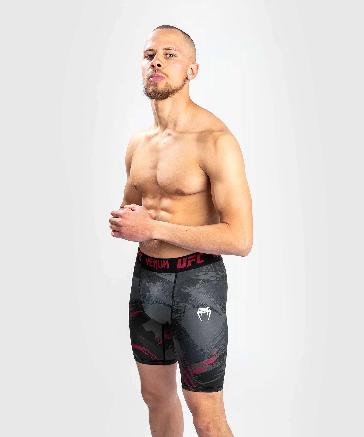 Short de compression UFC Venum Authentic Fight Week 2.0 - Noir/Rouge - Image 3