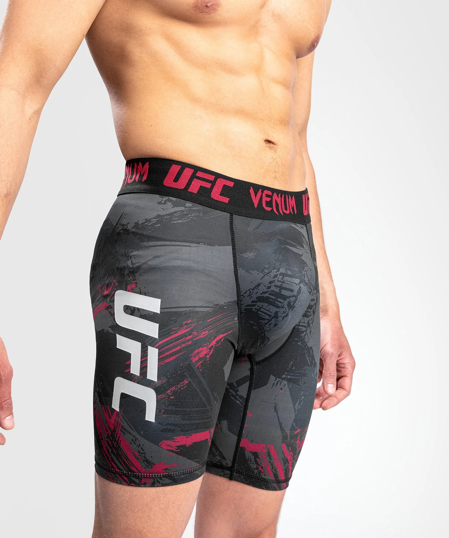 Short de compression UFC Venum Authentic Fight Week 2.0 - Noir/Rouge - Image 6