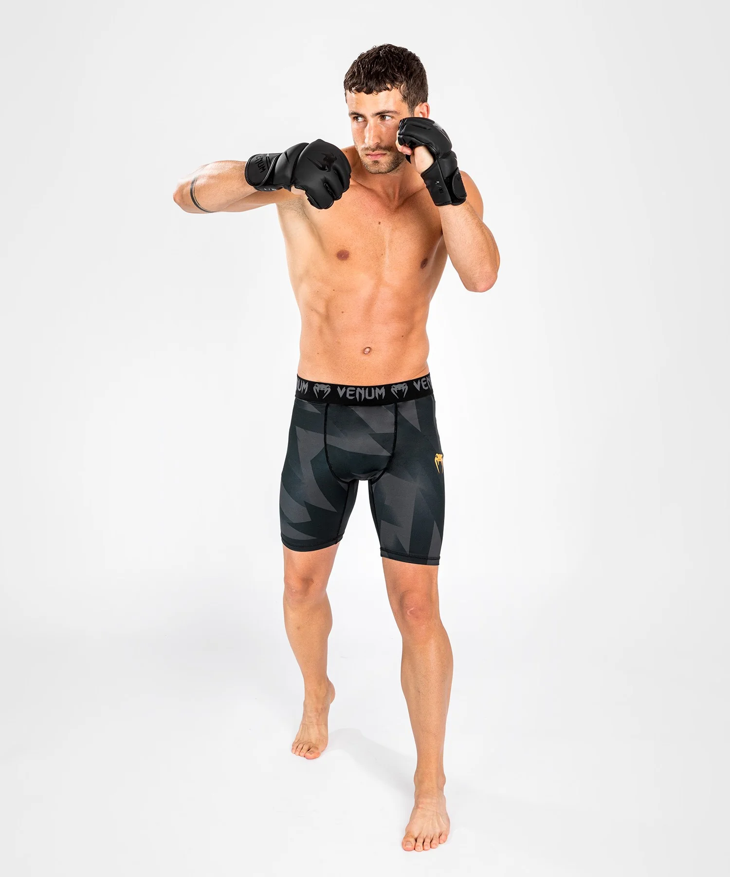 Short de compression Venum Razor - Noir/Or - Image 4
