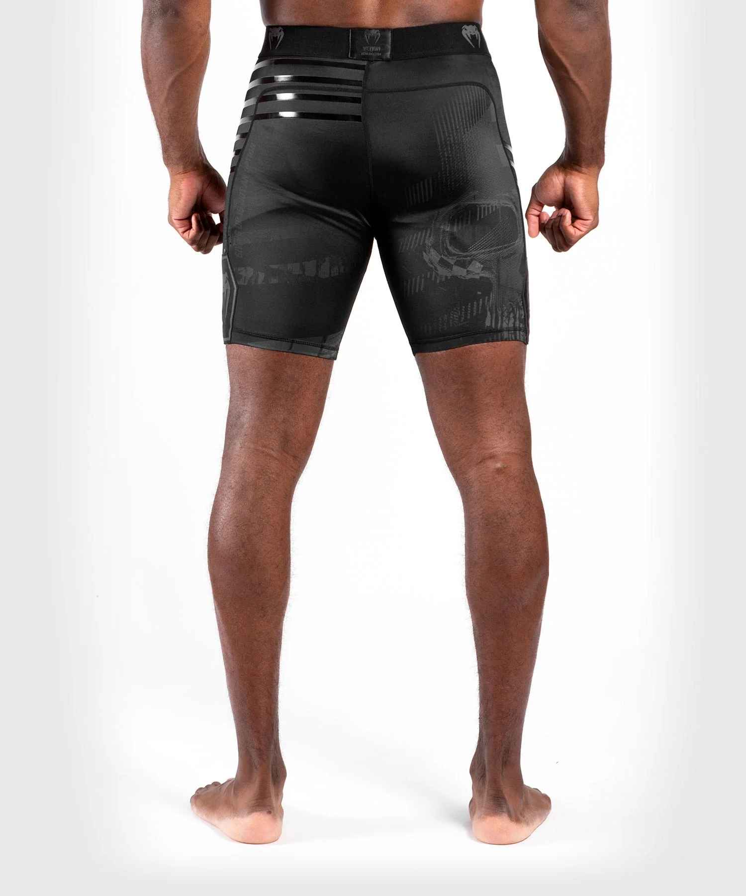 Short de compression Venum Skull - Noir/Noir - Image 2