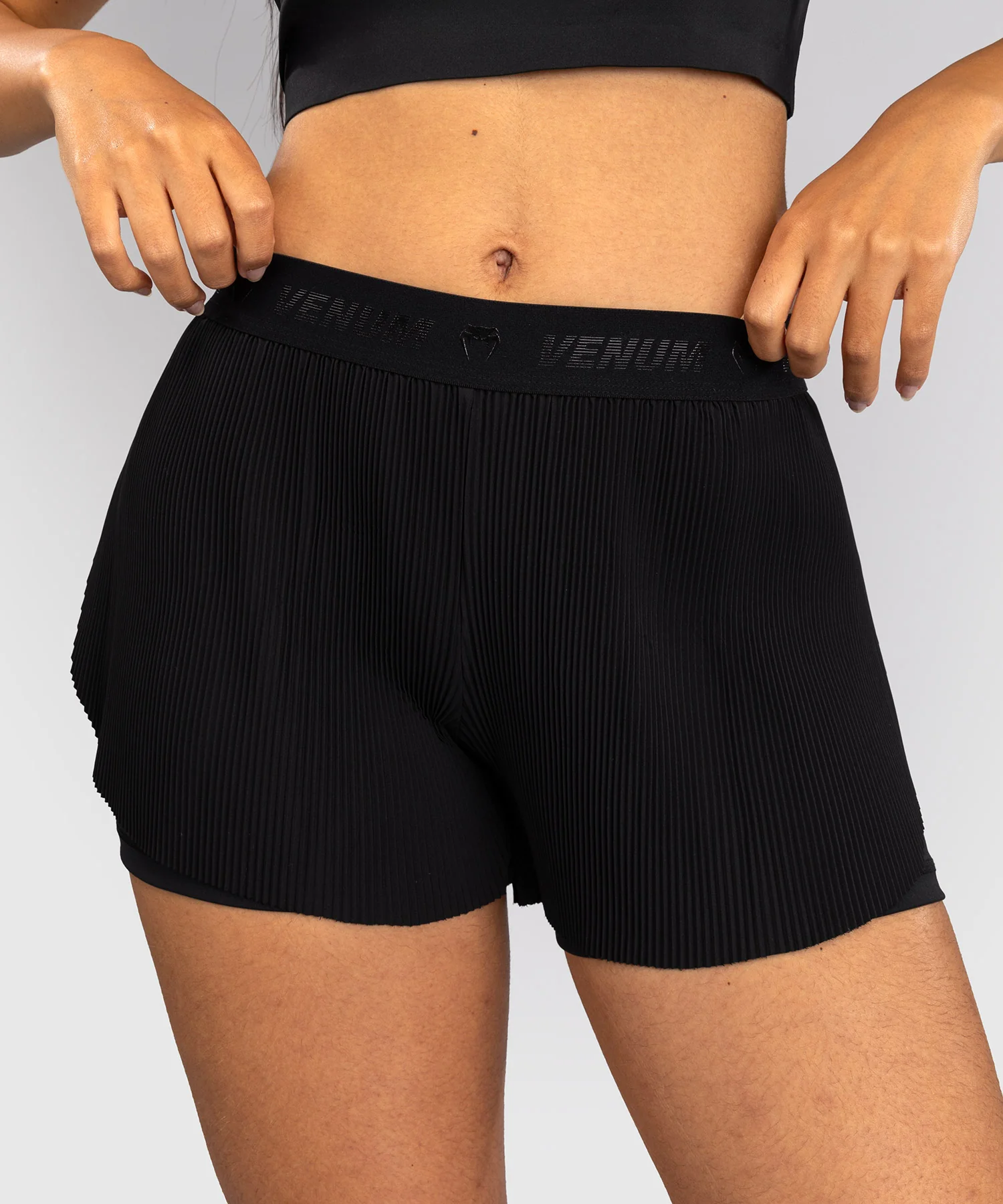 Short de Training pour Femmes Venum Flowfit - Noir - Image 3