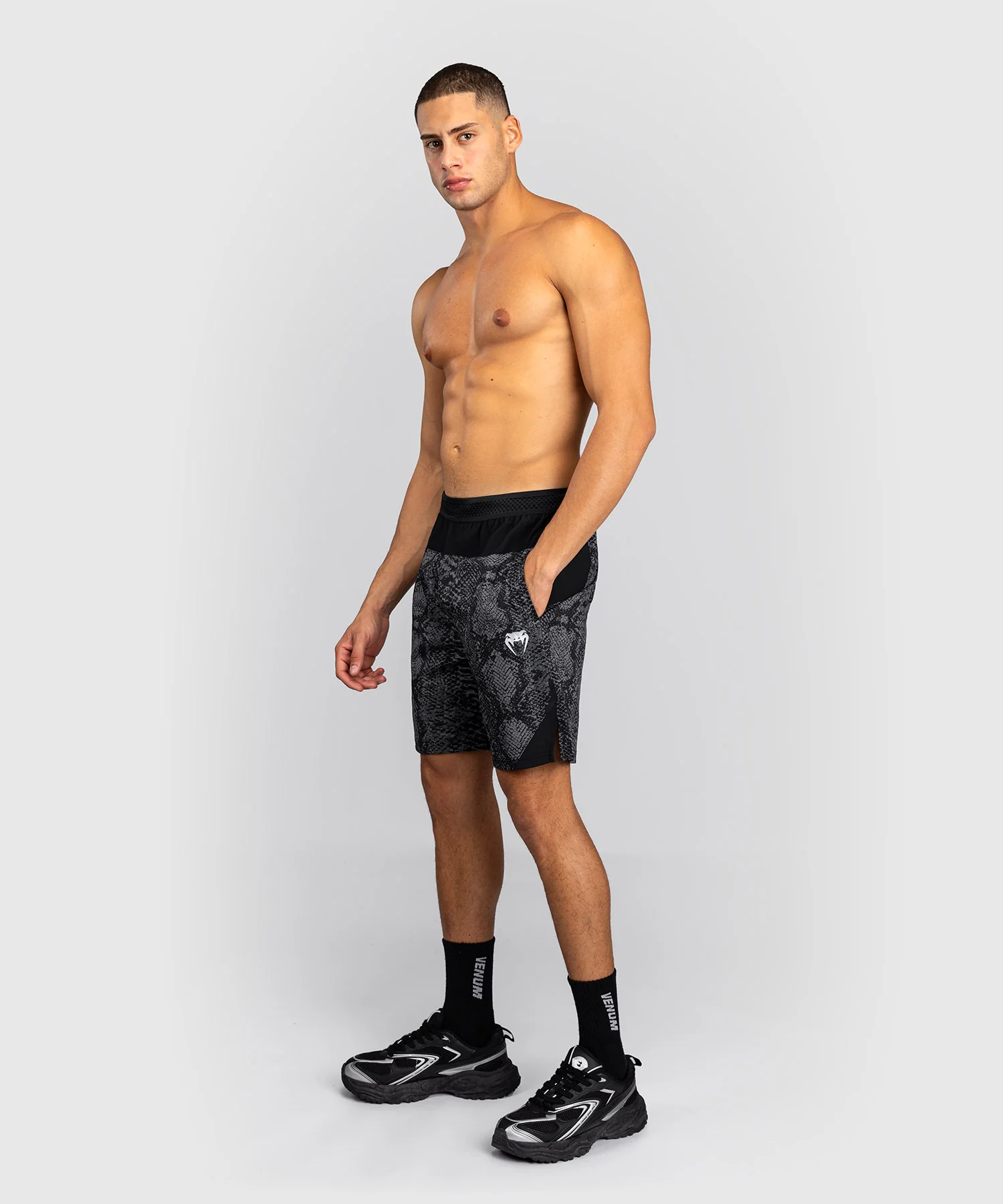 Short d'Entraînement Venum G-Fit Scales – Noir/Gris Charbon - Image 2