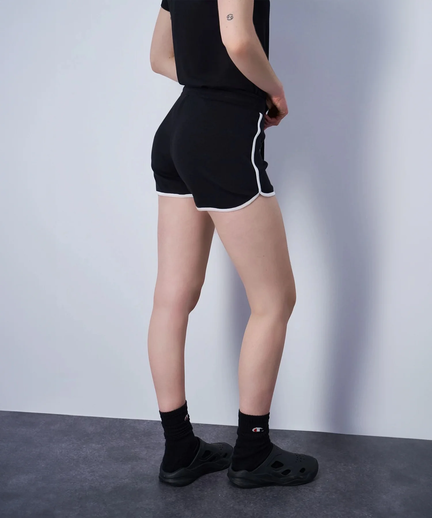 Short En Coton Champion Legacy - Noir/Blanc - Image 3
