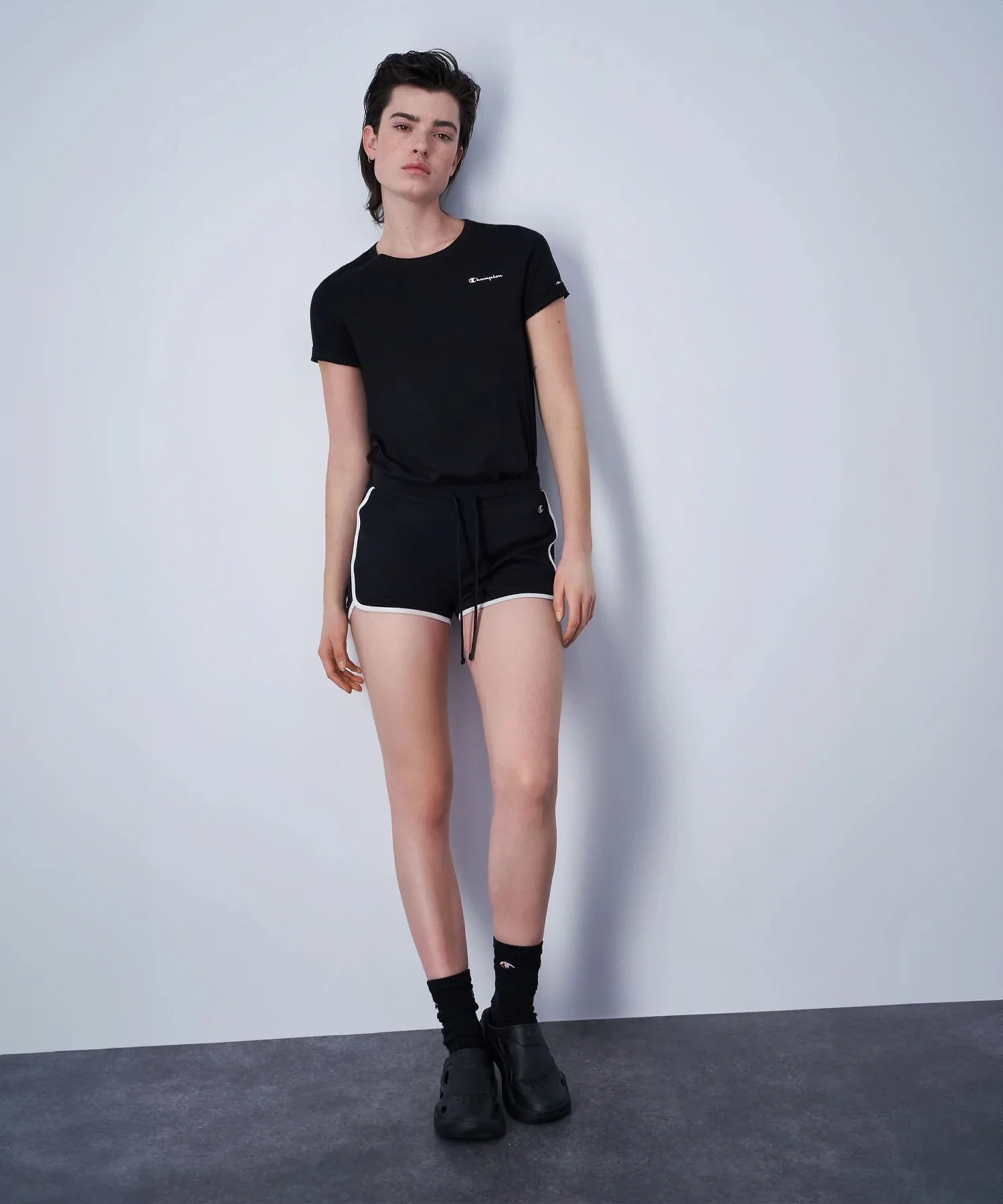 Short En Coton Champion Legacy - Noir/Blanc - Image 5