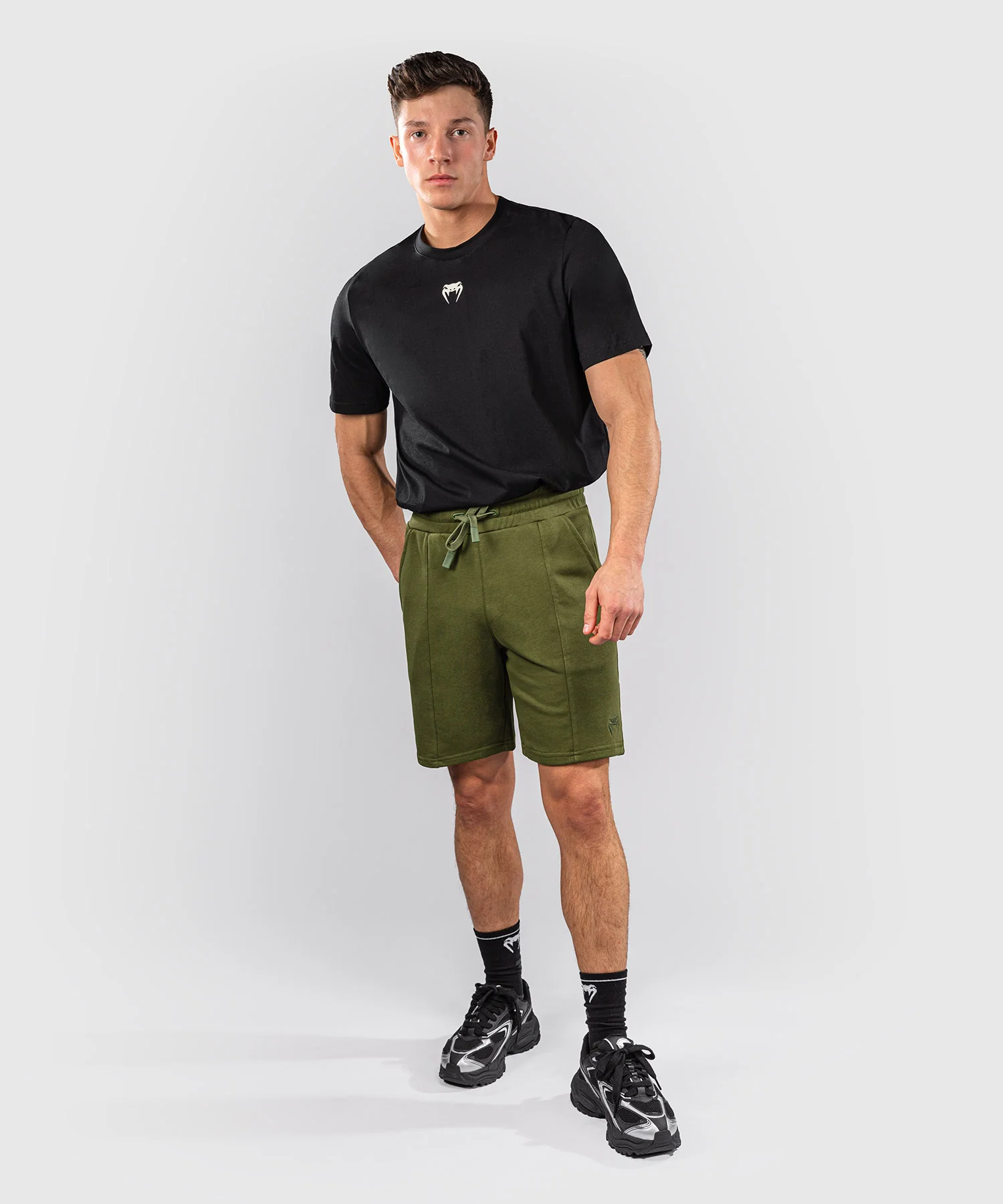 Short en Coton Venum Classic Fleece – Kaki - Image 7