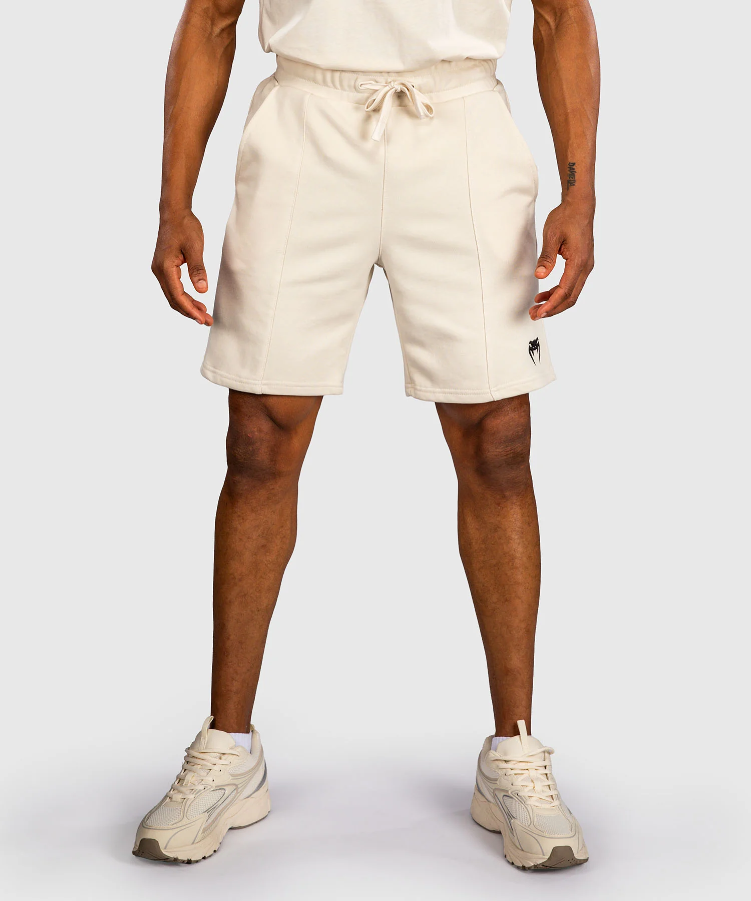 Short en Coton Venum Contender Fleece – Blanc Cassé