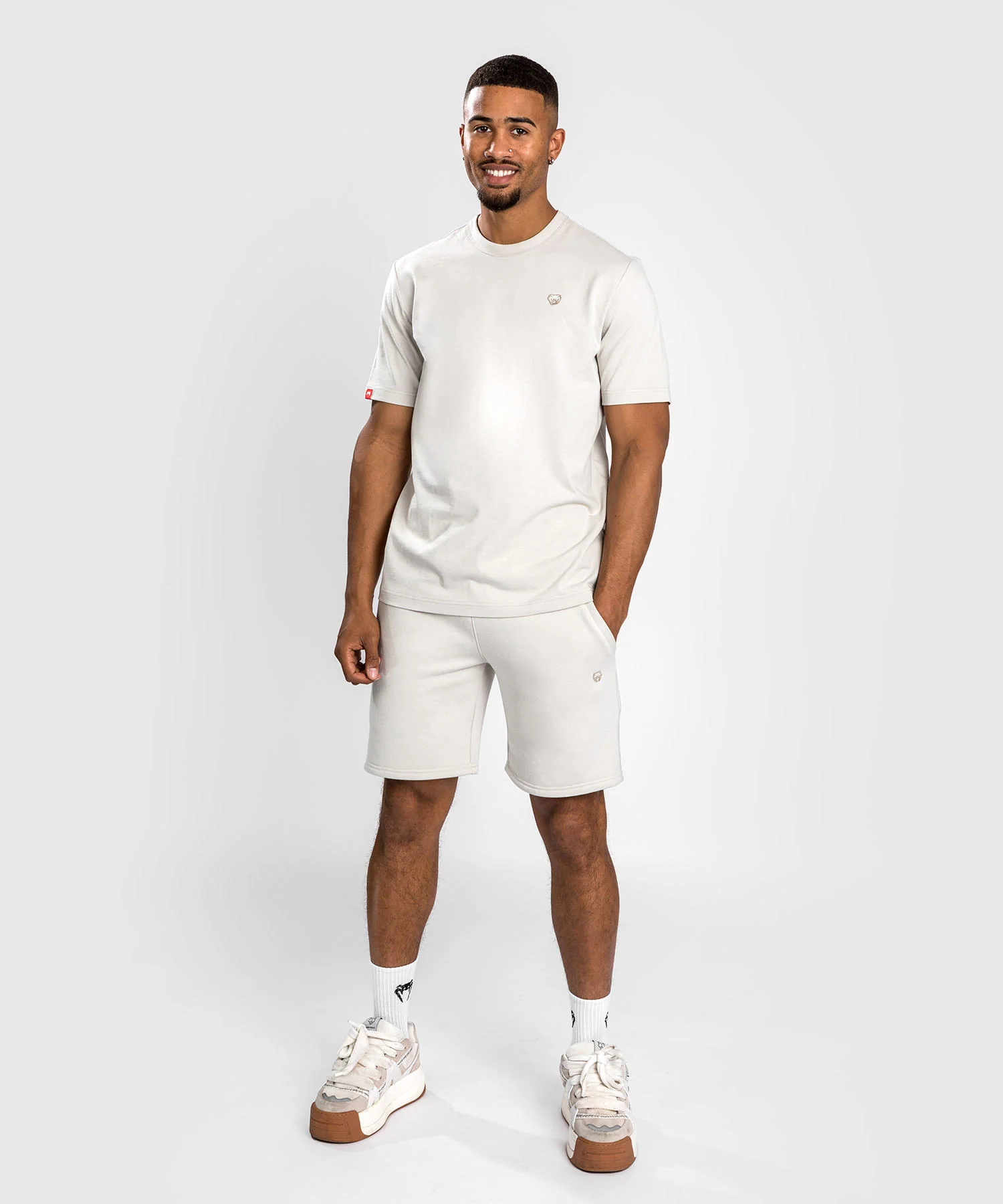Short en coton Venum Silent Power - Beige - Image 3