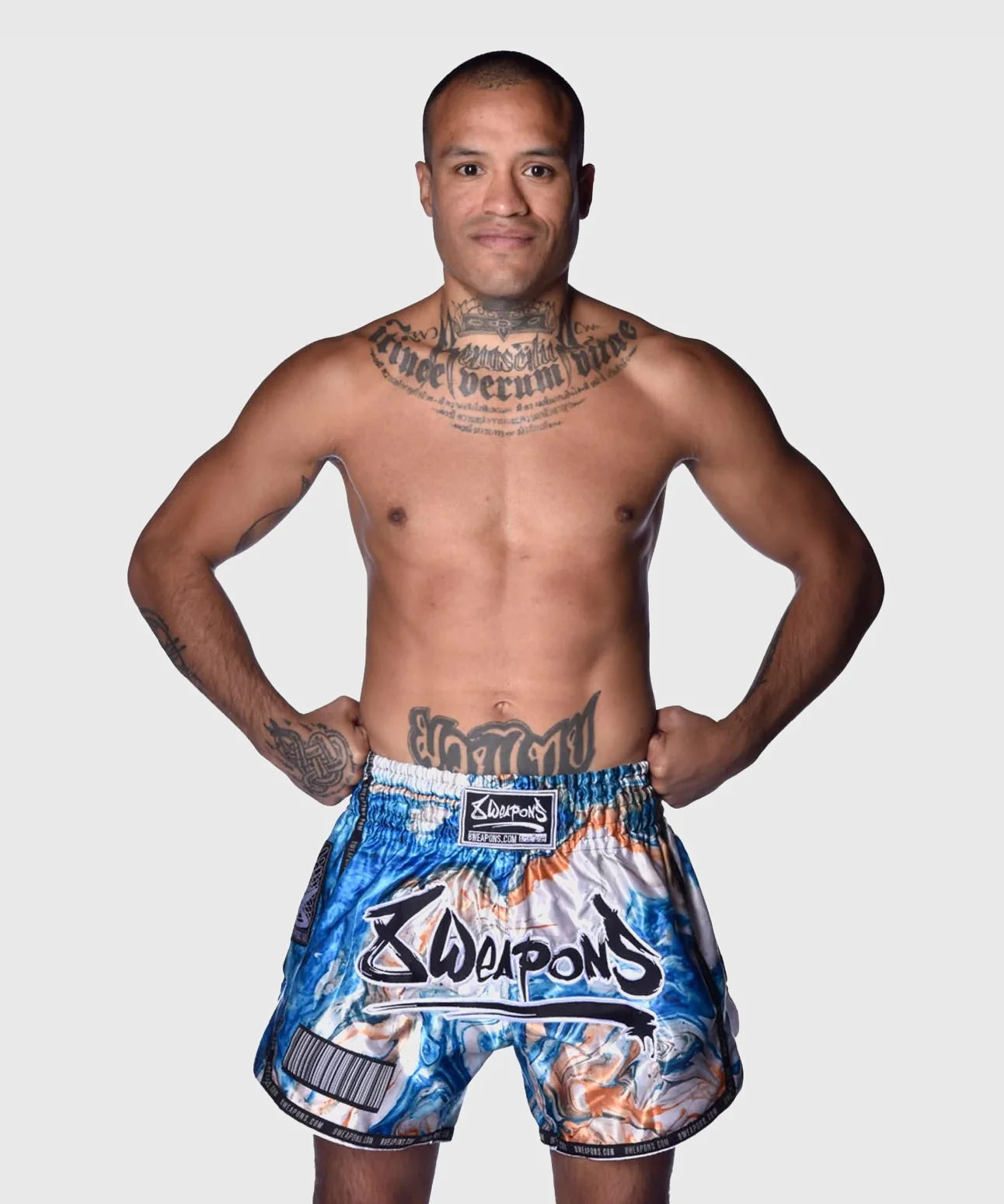 Short de Muay Thai 8 Weapons Vivo Vertigo - Bleu - Image 3
