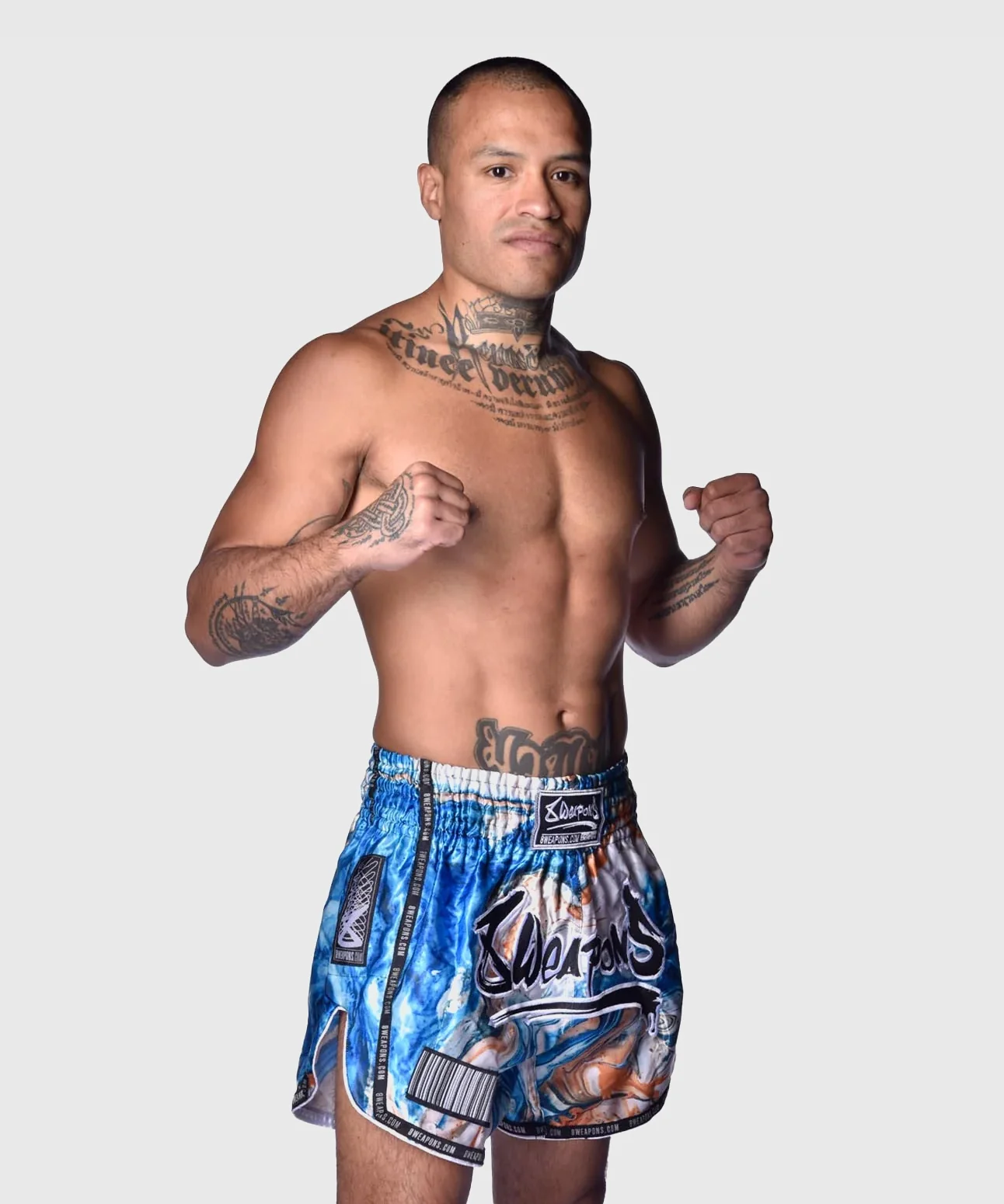 Short de Muay Thai 8 Weapons Vivo Vertigo - Bleu - Image 4